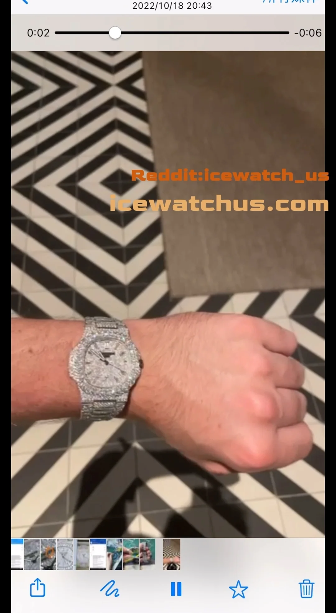Full Pavé Icedout Watch