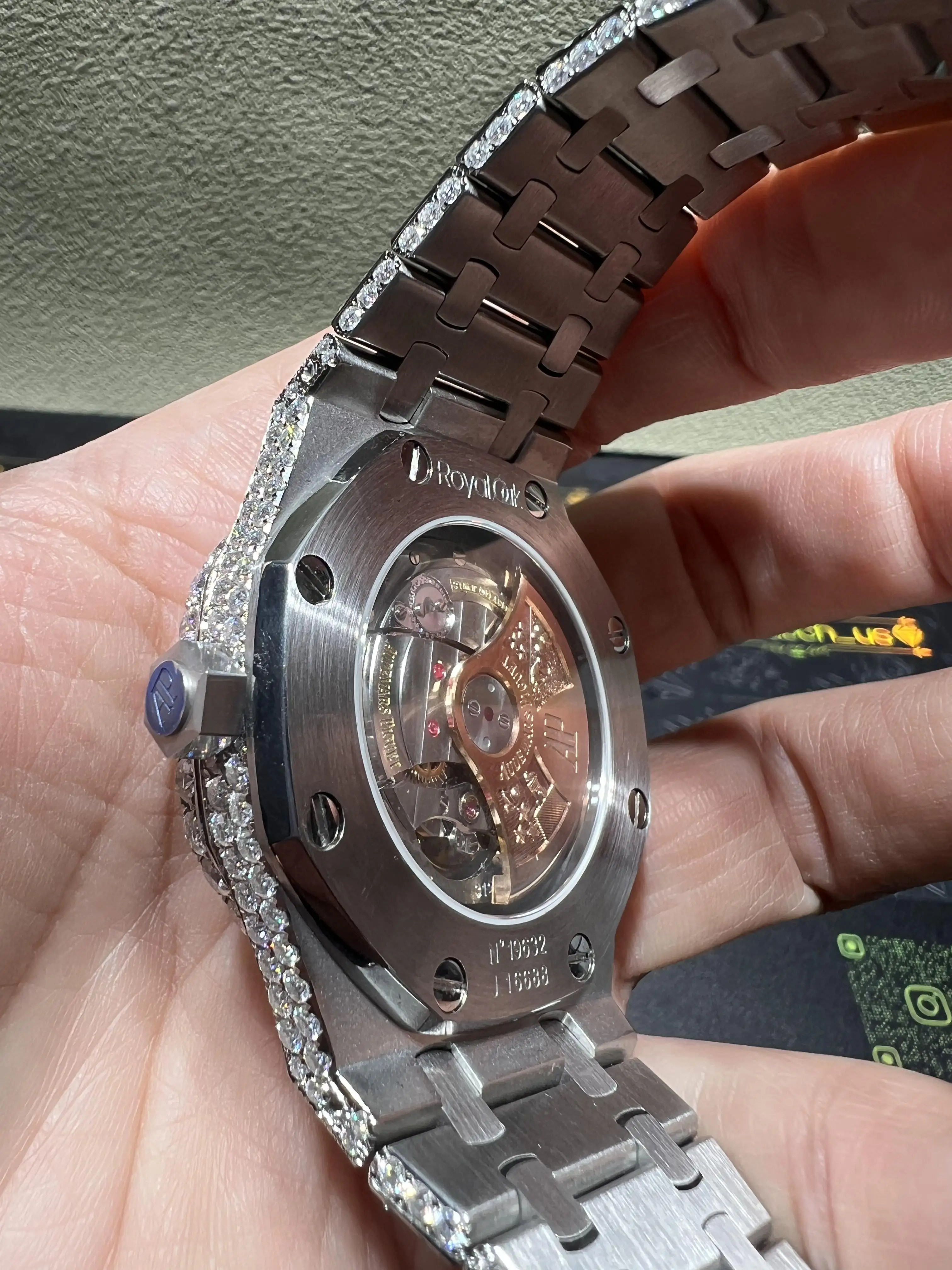 Royal Oak 15400 Icedout Watch with Arabic Dial D1147519237 — view 6