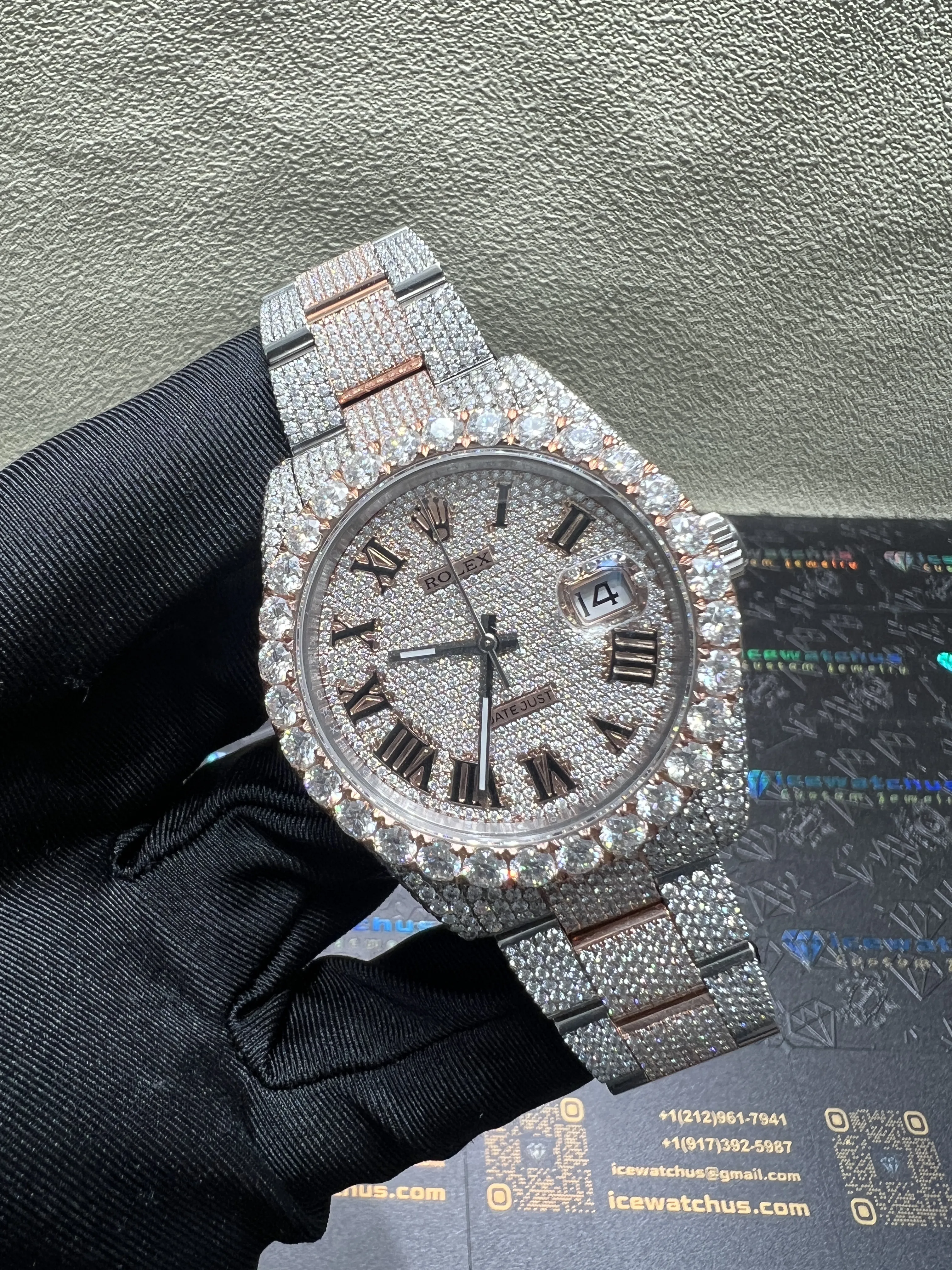 Datejust 41mm Icedout Pavé Dial Watch D1147519250 — view 2