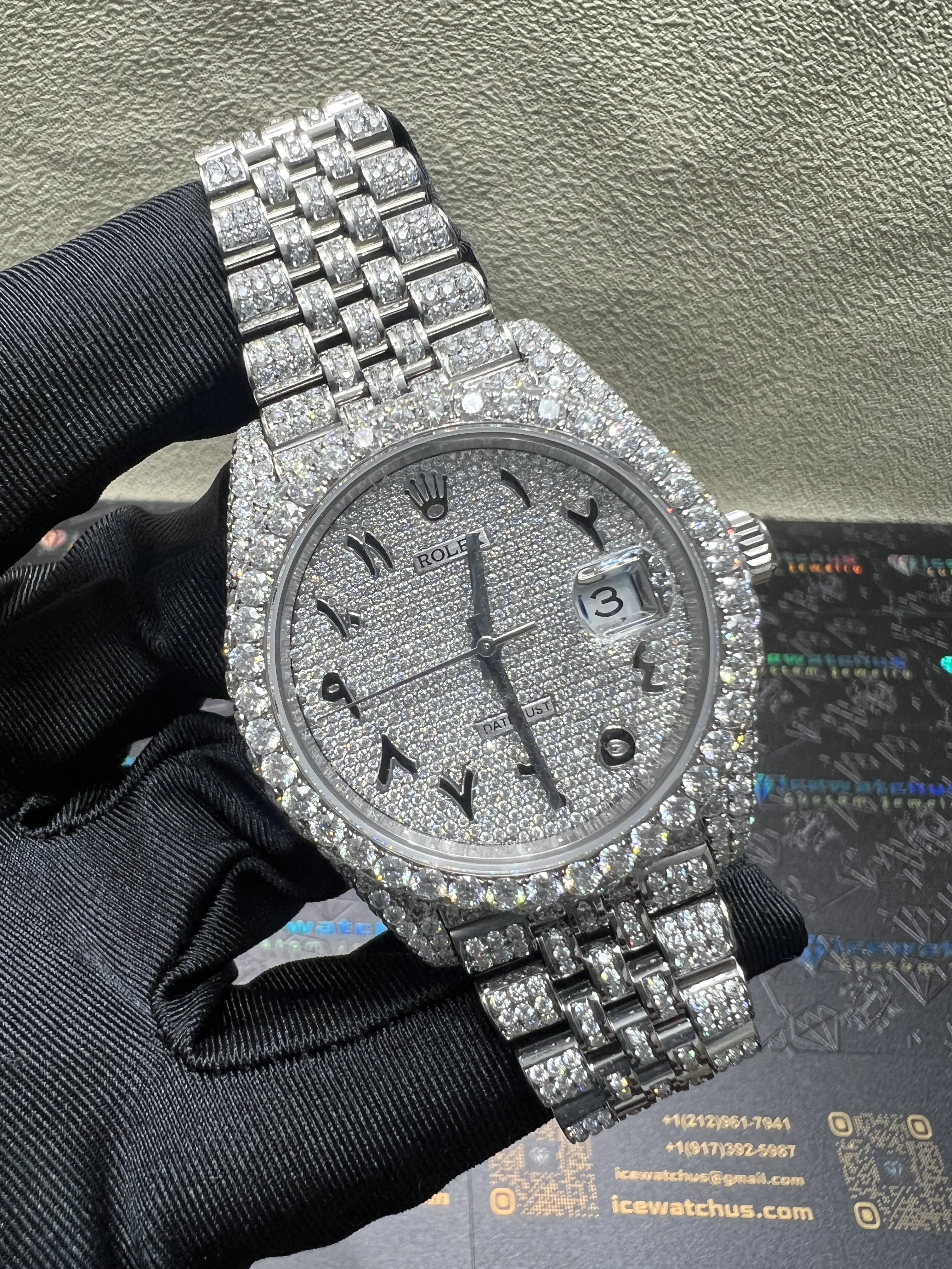 Datejust 41mm Icedout Watch with Arabic Dial D1147519251 — view 2