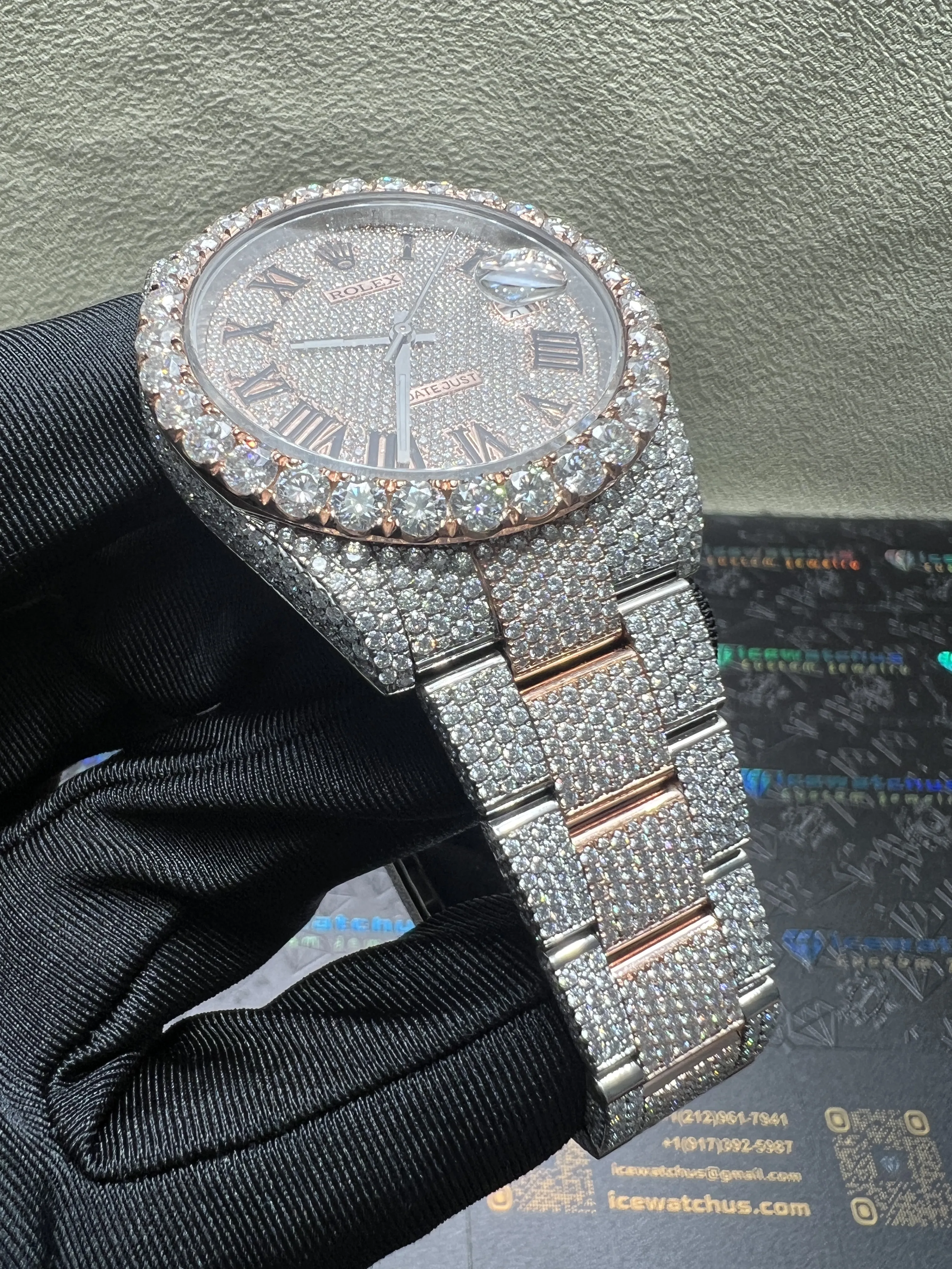 Datejust 41mm Icedout Pavé Dial Watch D1147519250 — view 3