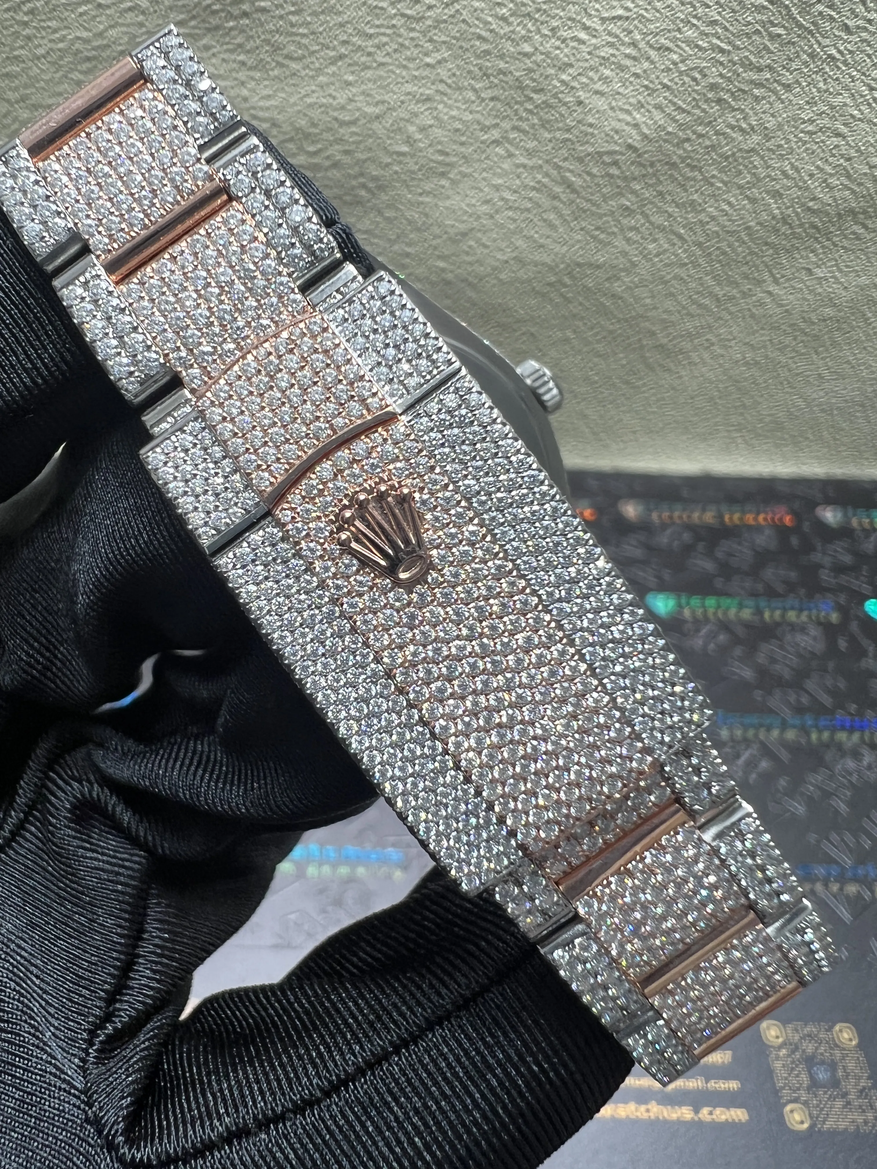 Datejust 41mm Icedout Pavé Dial Watch D1147519250 — view 8