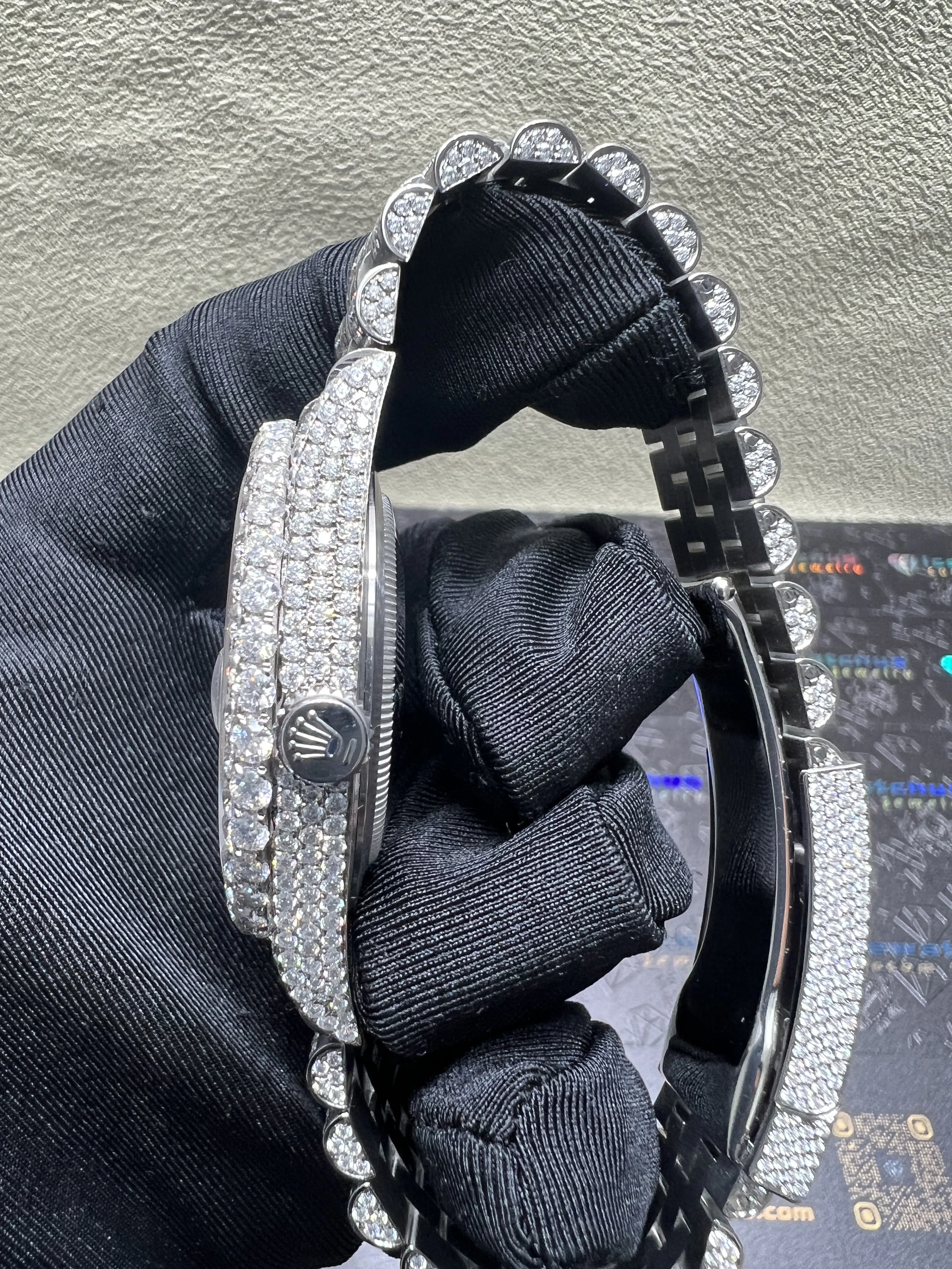 Datejust 41mm Icedout Watch with Arabic Dial D1147519251 — view 6
