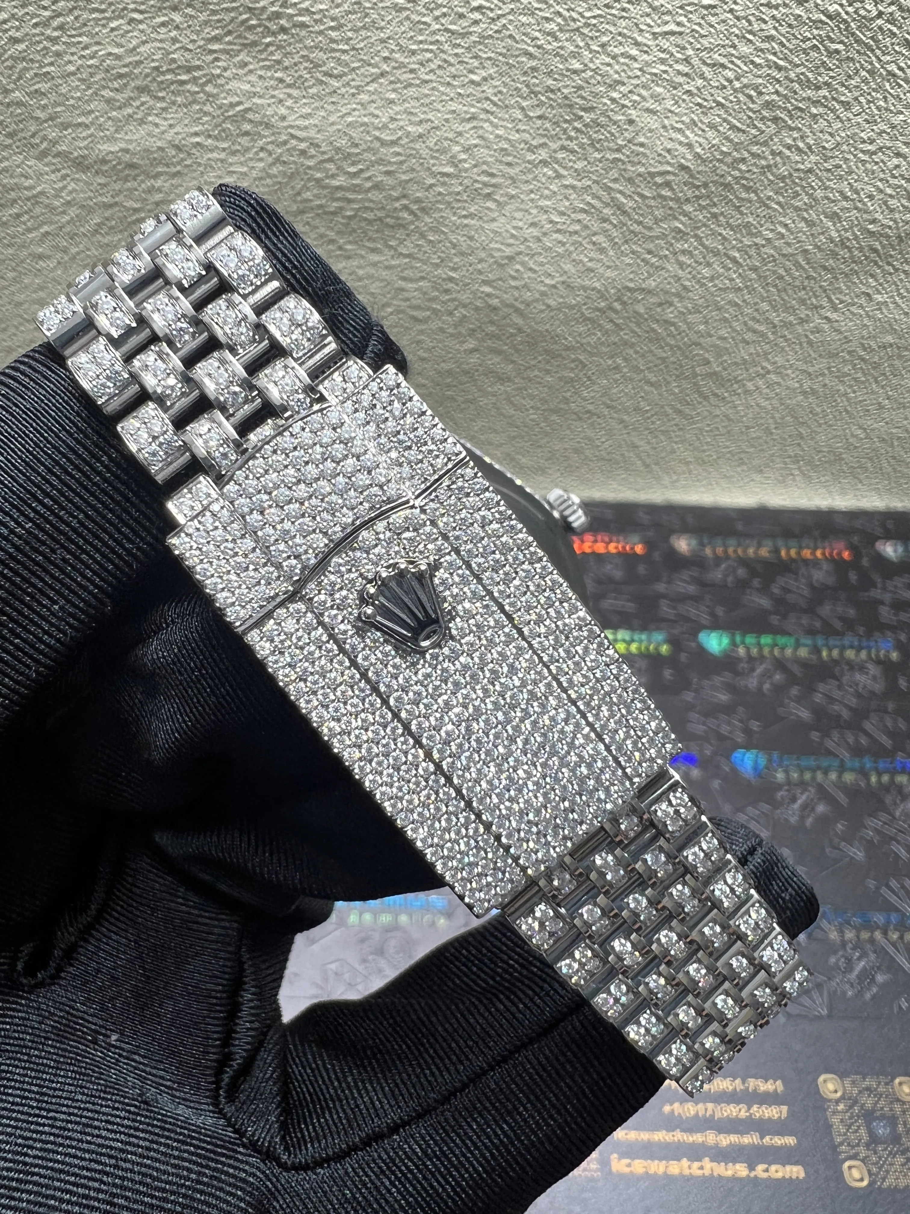 Datejust 41mm Icedout Watch with Arabic Dial D1147519251 — view 8
