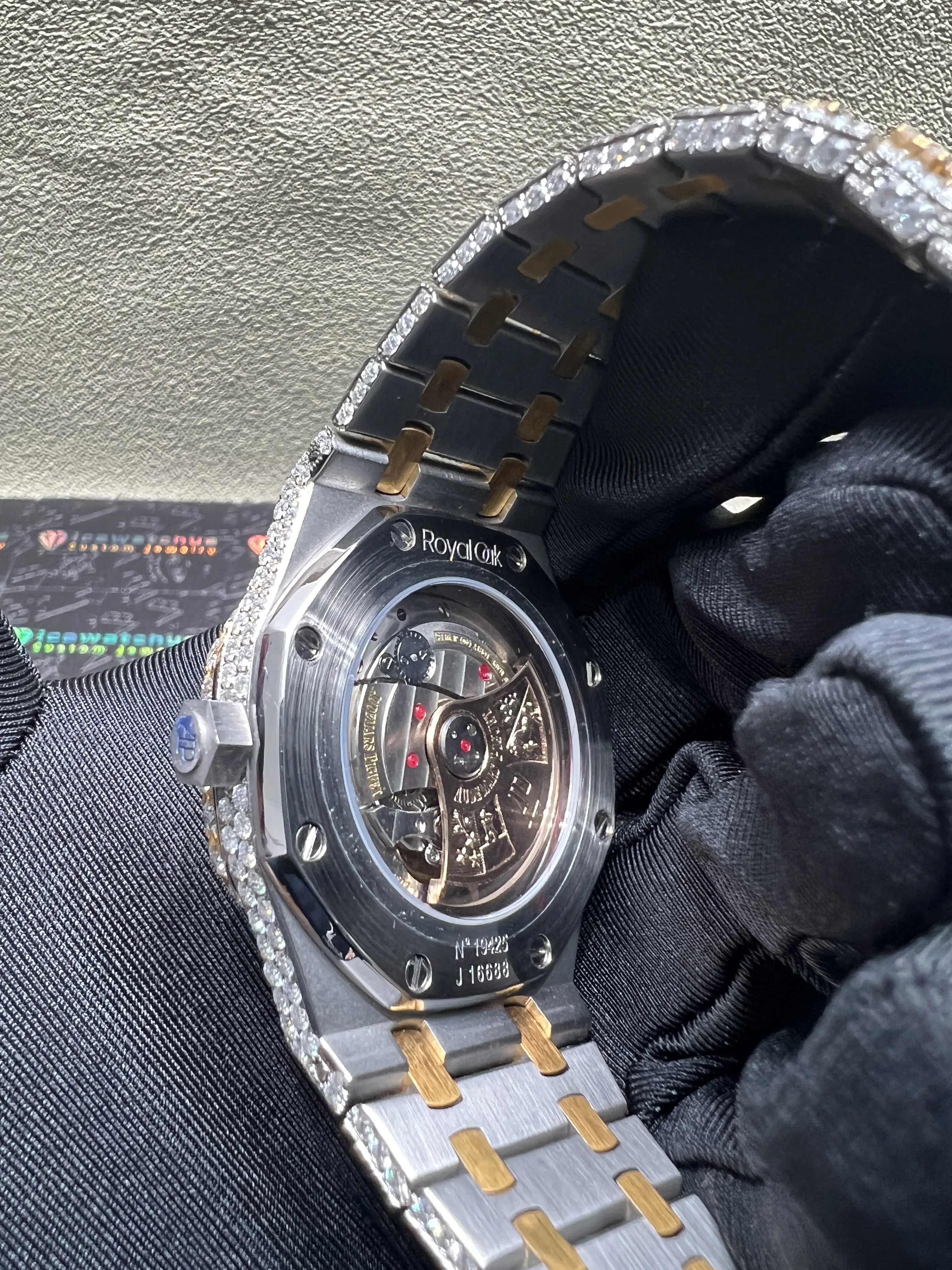 Royal Oak 15400 Icedout Watch with Arabic Dial D1147519258 — view 7
