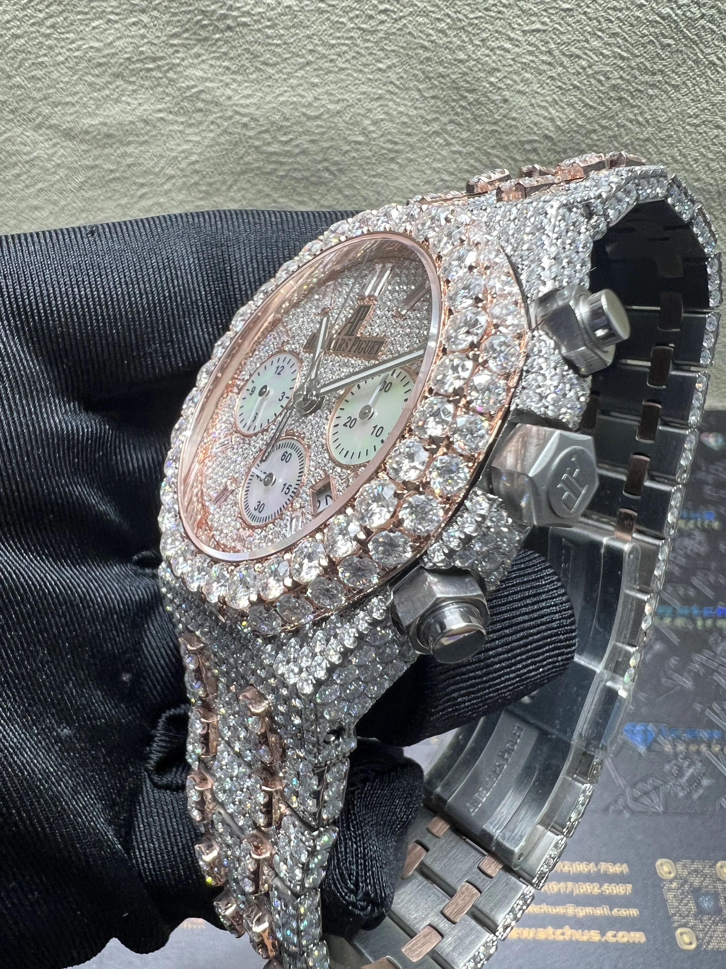 Royal Oak Chronograph Icedout Watch (41mm) D1147519257 — view 5