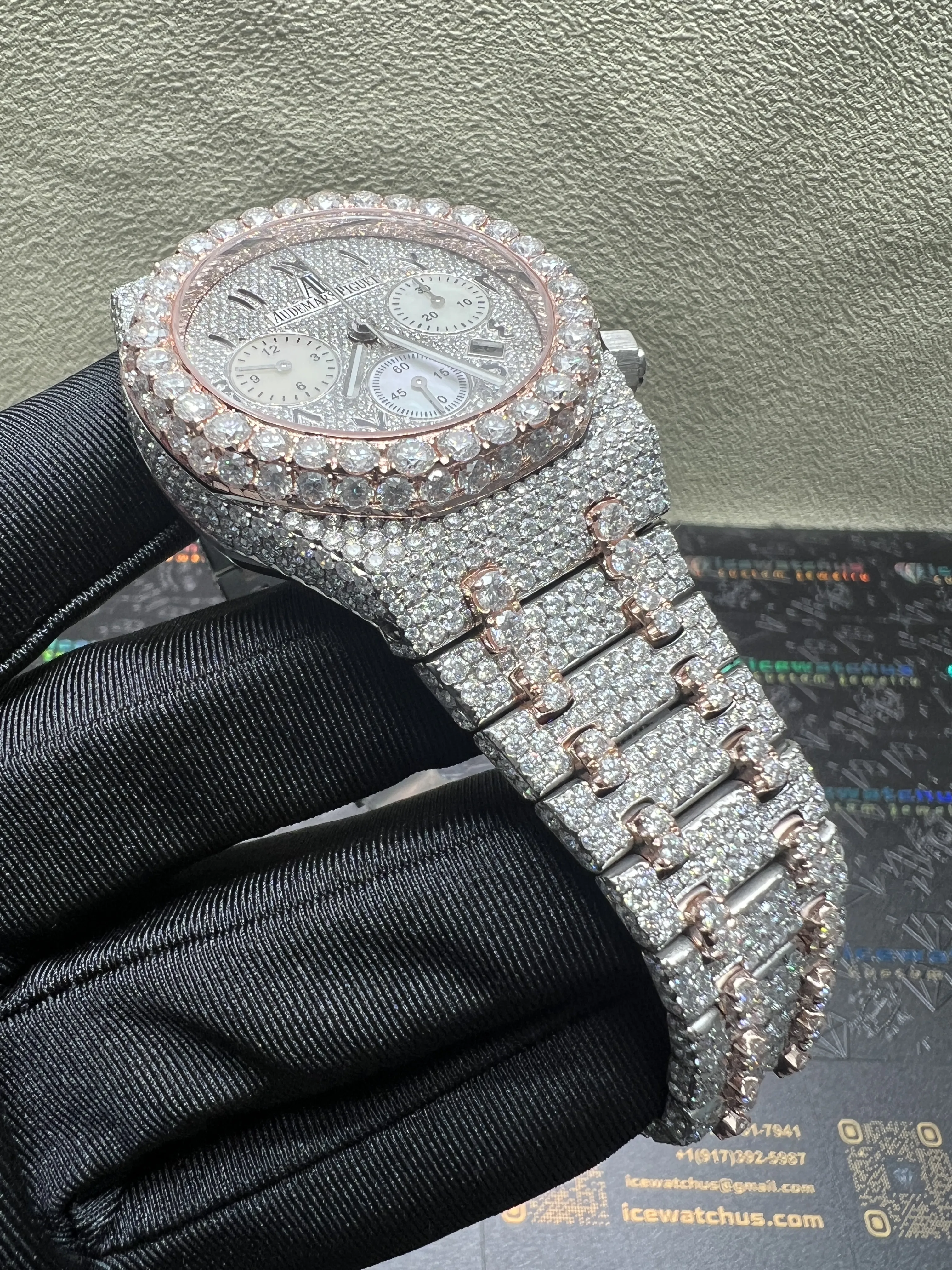 Royal Oak Chronograph 41mm Icedout Watch D1147519253 — view 3