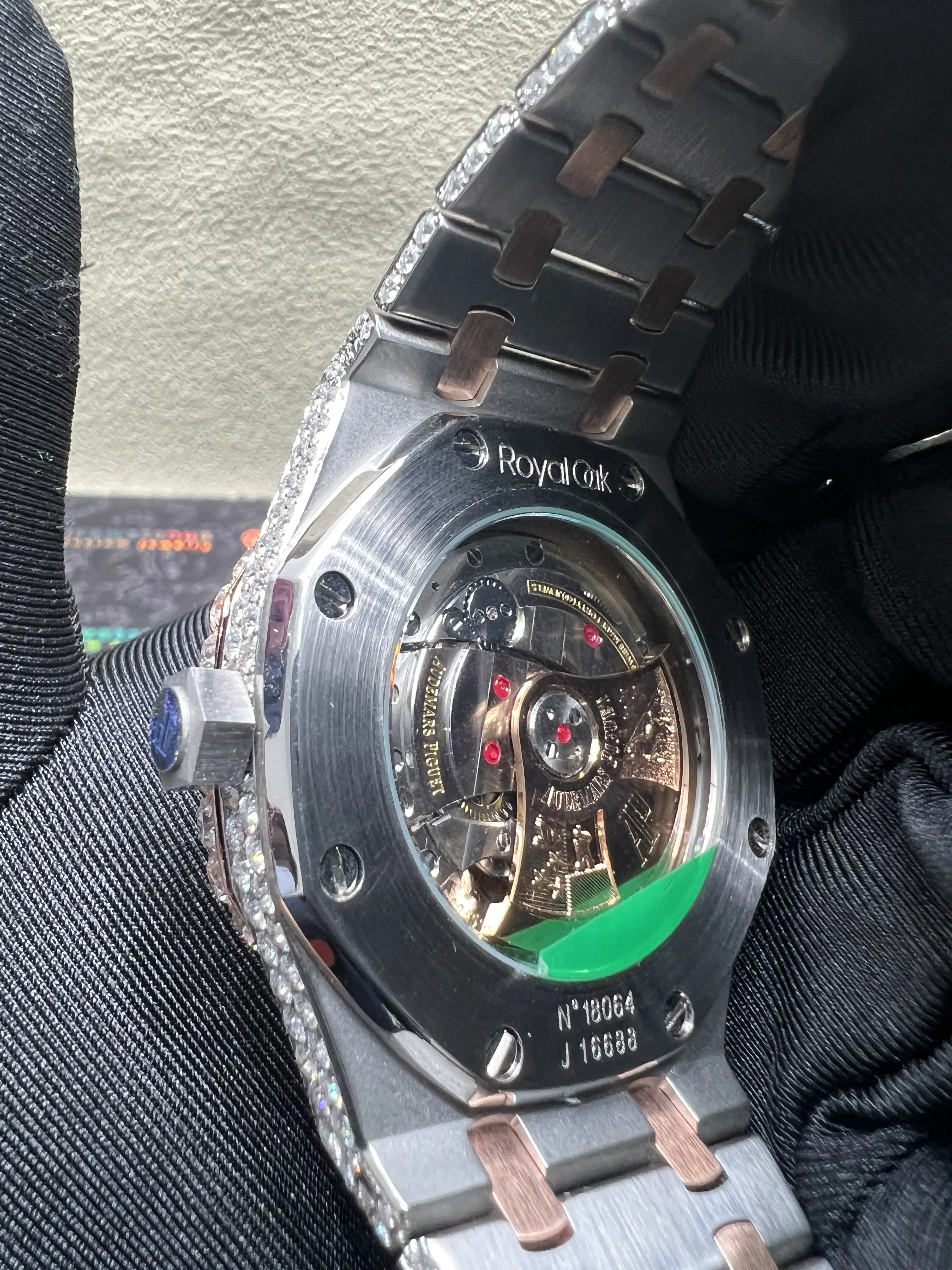 Royal Oak 15400 Icedout Watch with Arabic Dial D1147519260 — view 7
