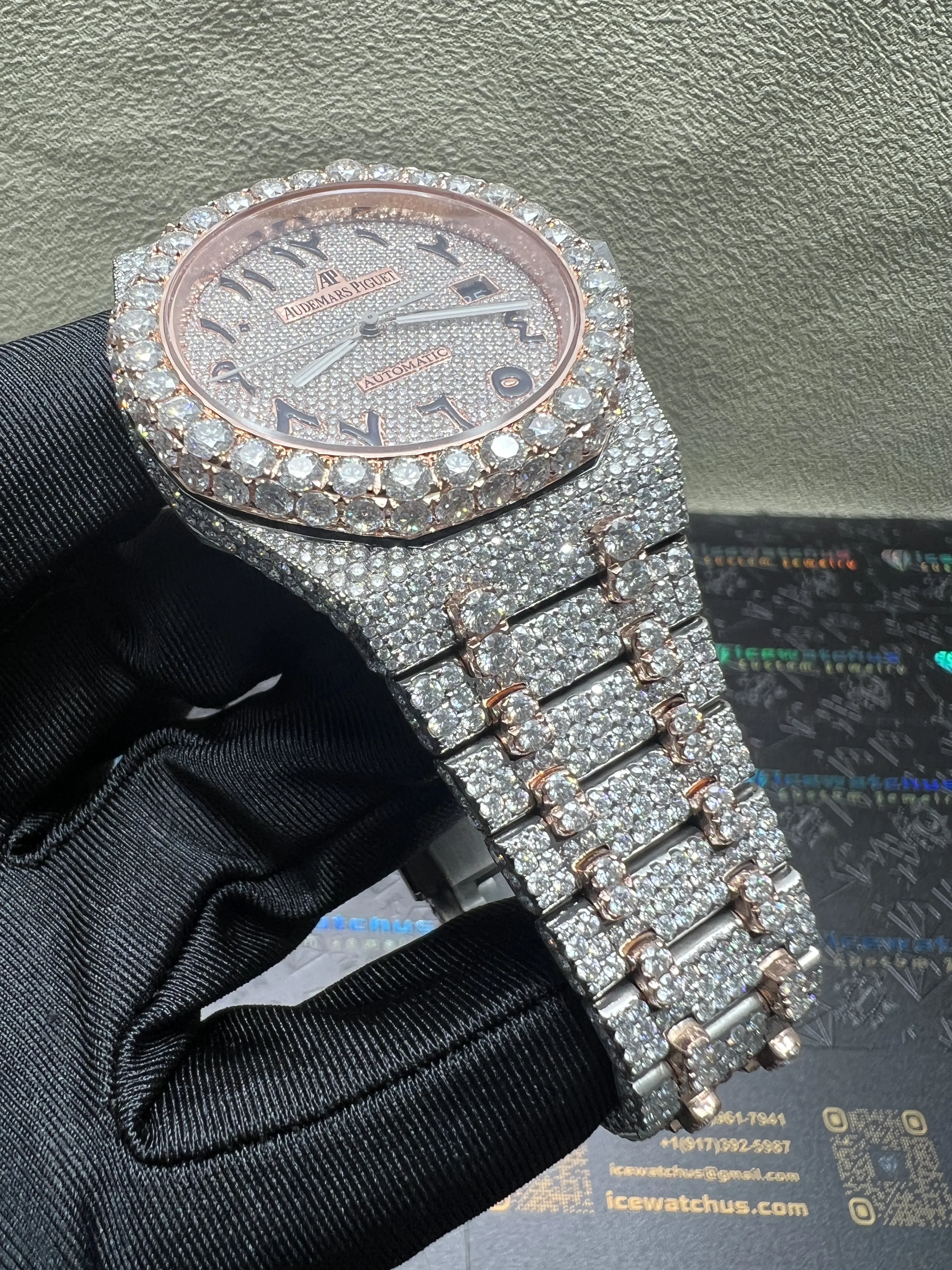 Royal Oak 15400 Icedout Watch with Arabic Dial D1147519260 — view 3