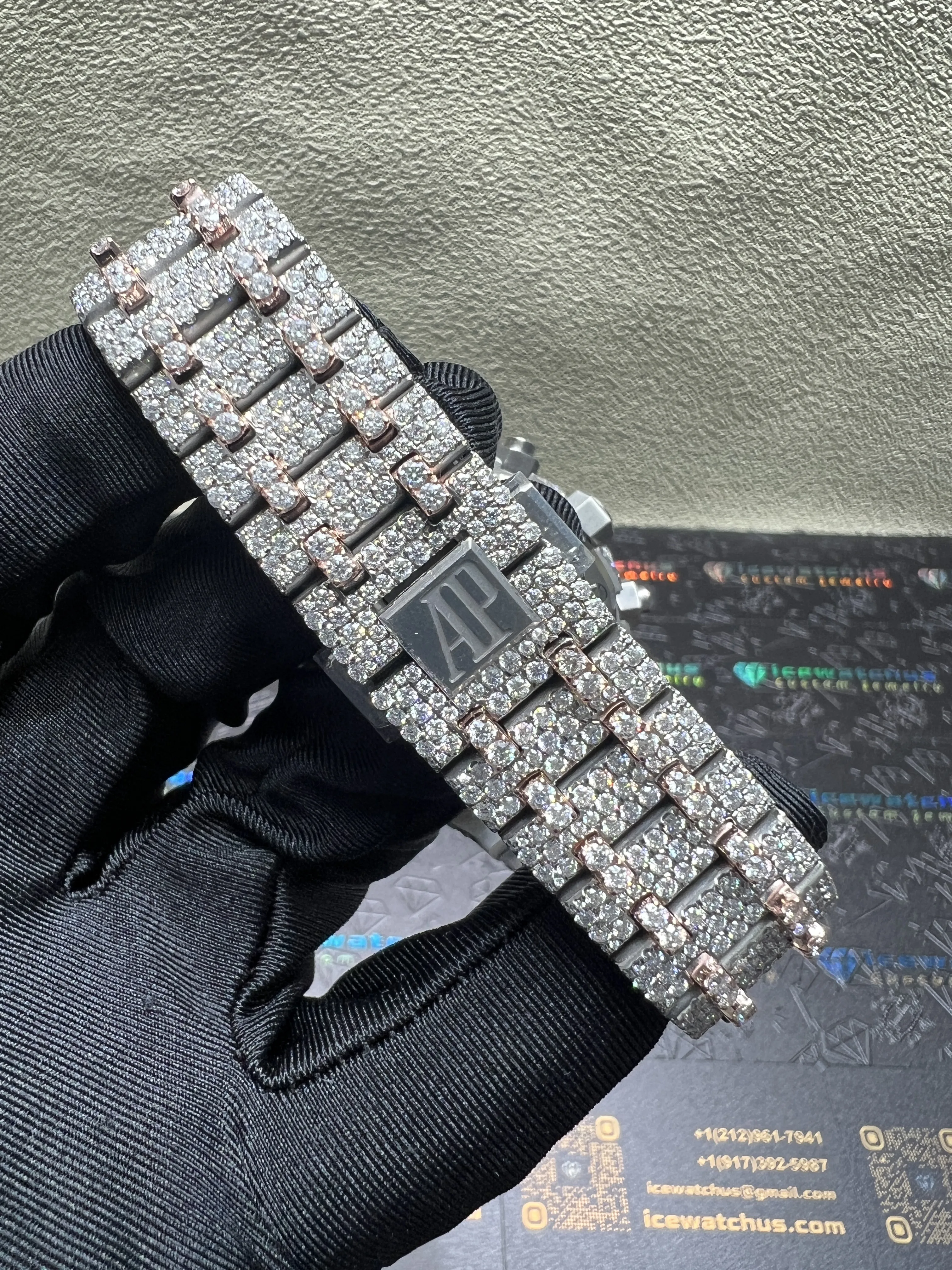 Royal Oak Chronograph Icedout Watch (41mm) D1147519257 — view 8