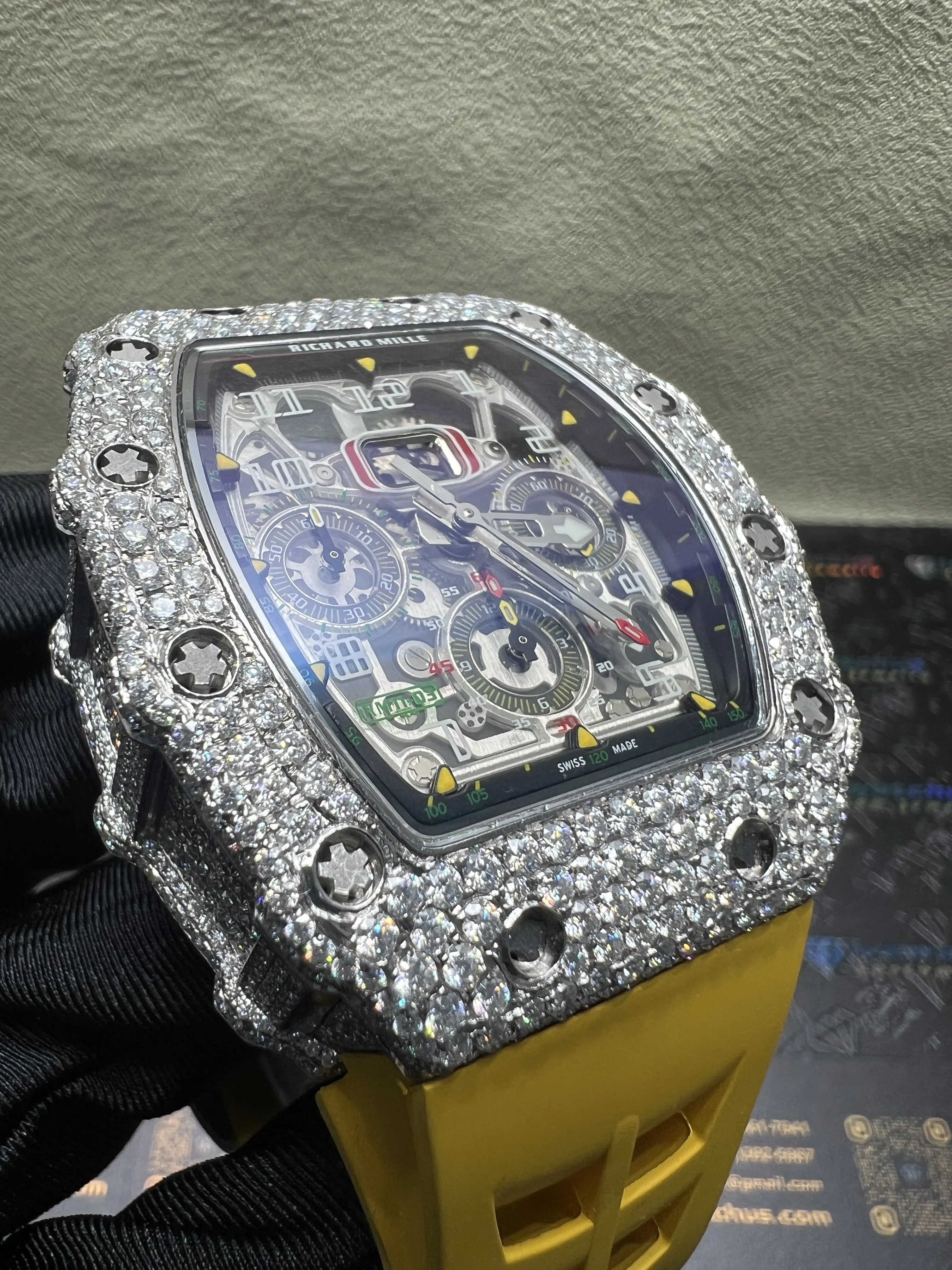 Richard Mille RM011-03 Icedout Chronograph Watch D877519267 — view 3