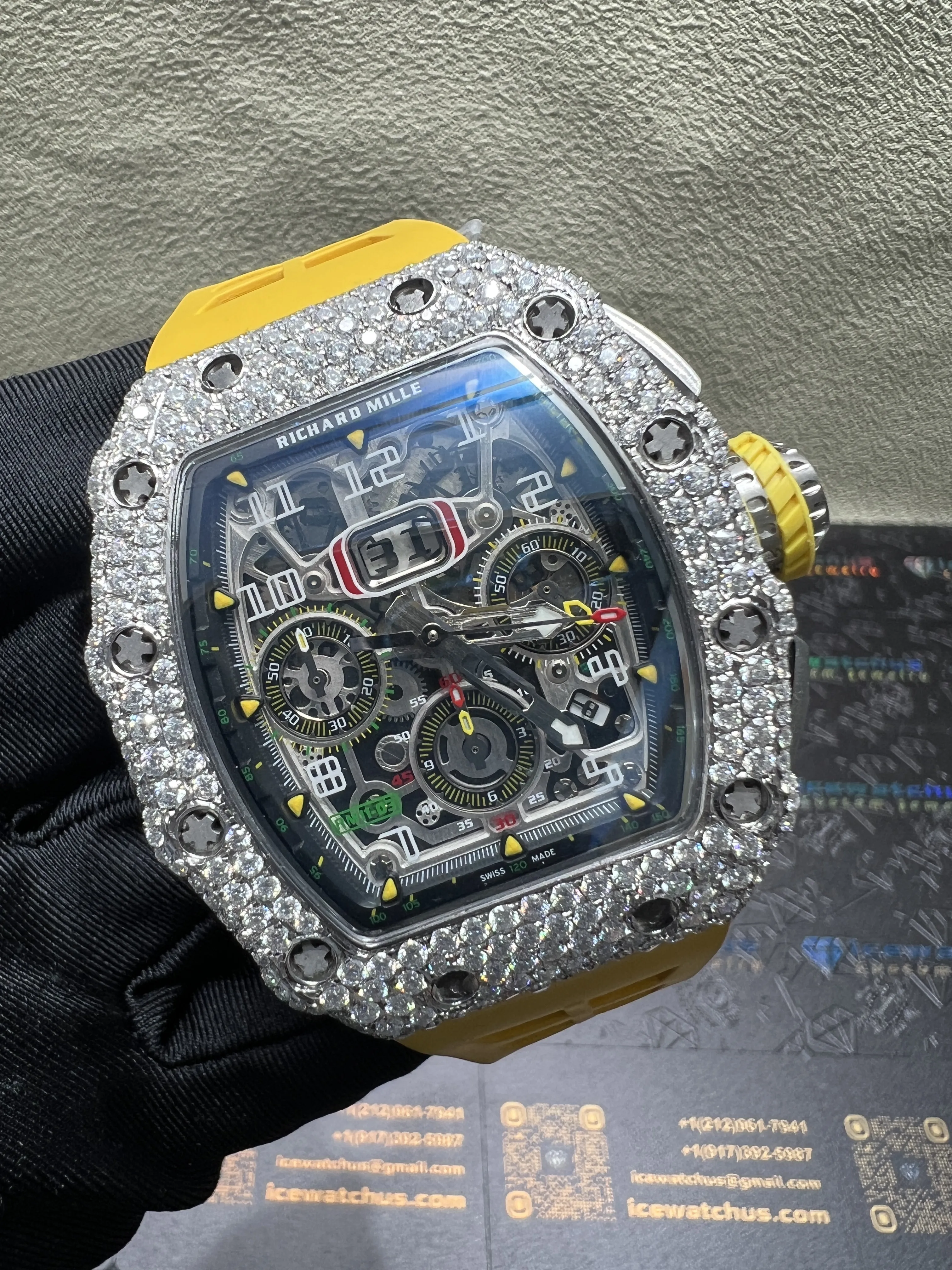 Richard Mille RM011-03 Icedout Chronograph Watch D877519267 — view 2