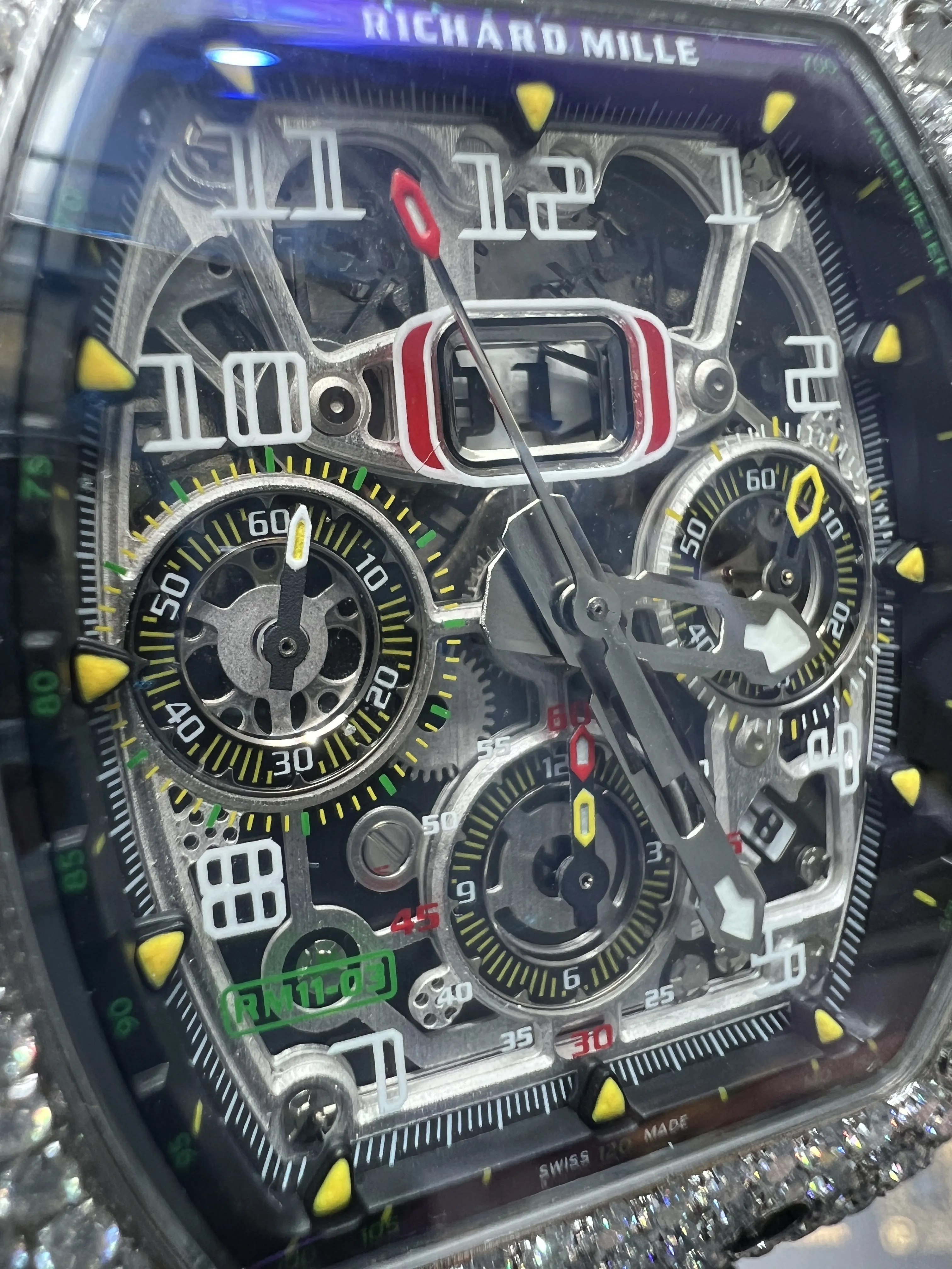 Richard Mille RM011-03 Icedout Chronograph Watch D877519267 — view 12