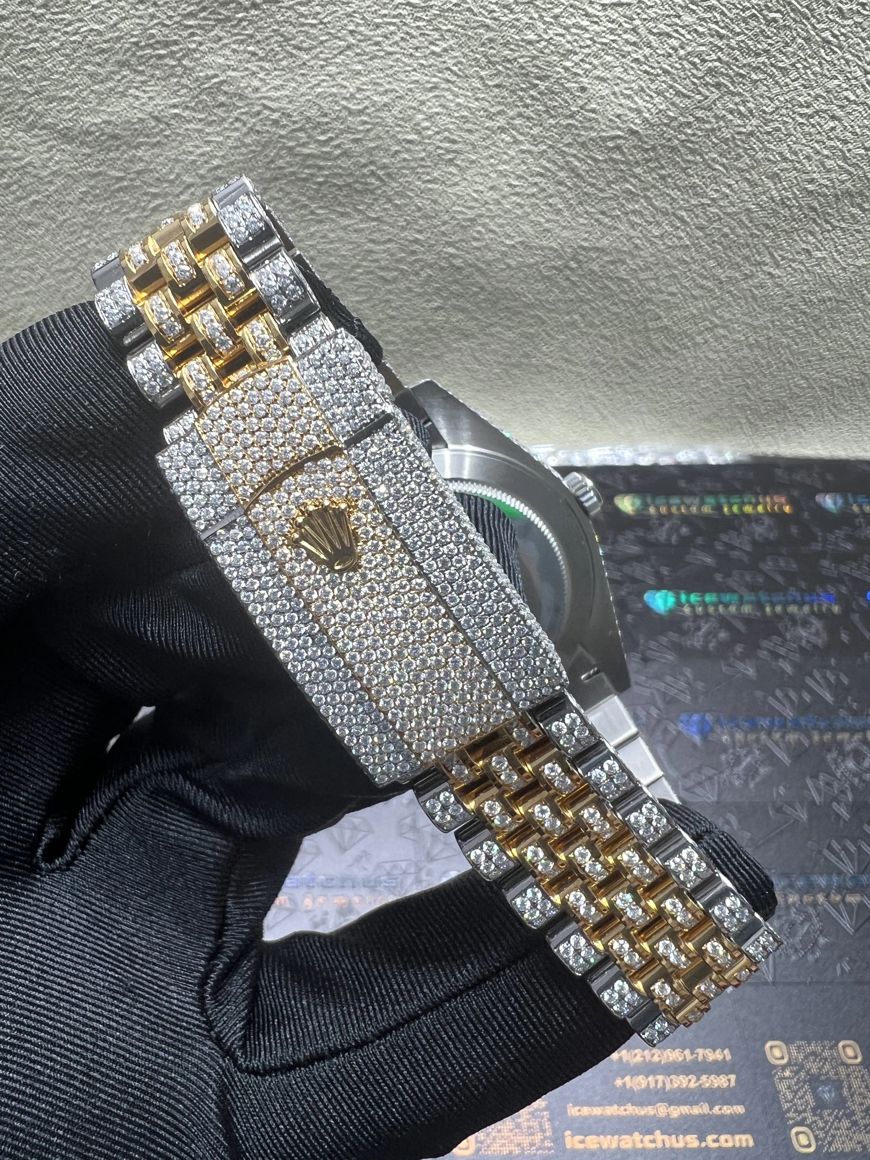 Datejust 41mm Icedout Watch with Roman Dial D1147519269 — view 7