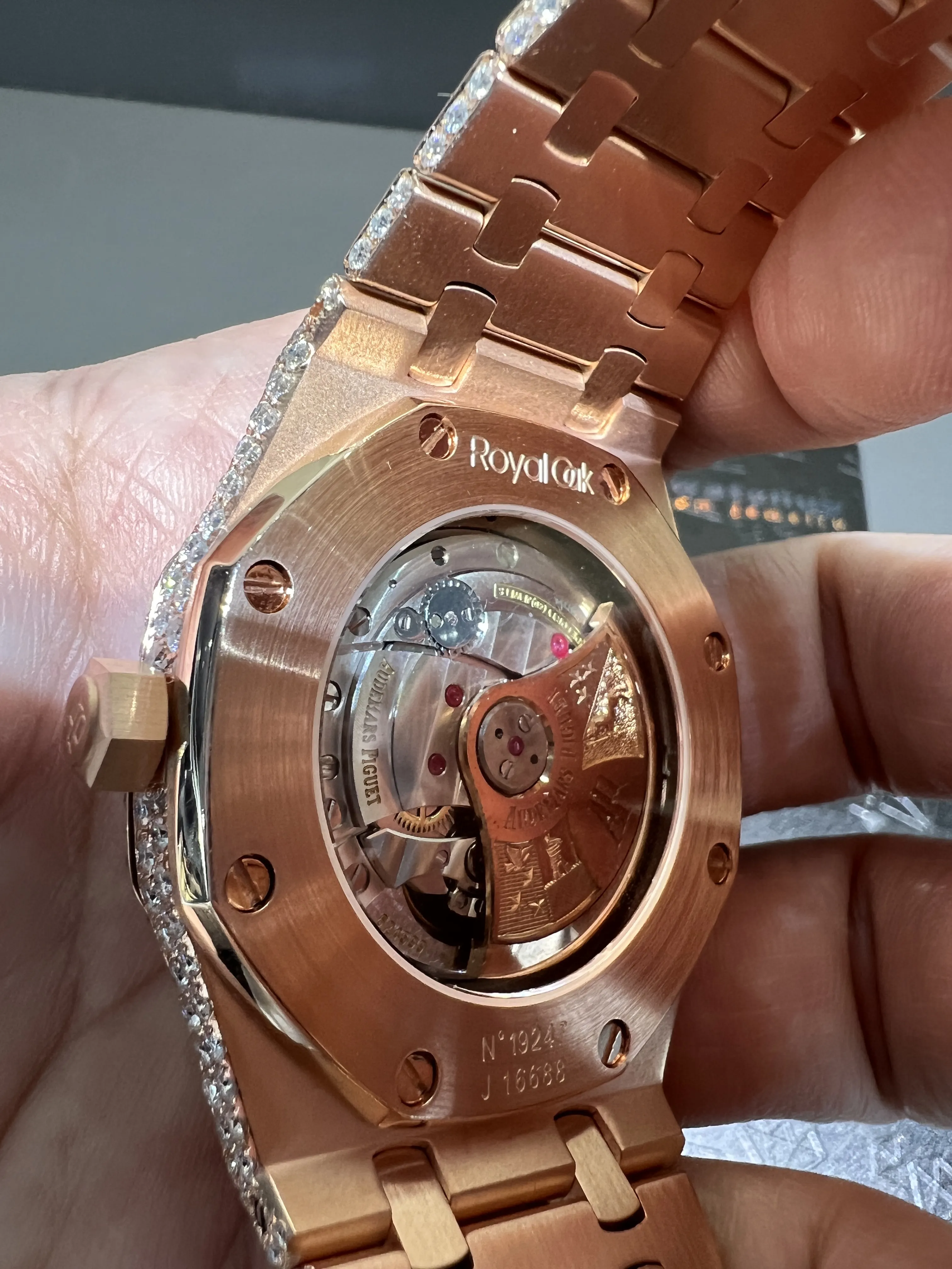 Royal Oak 15400 Icedout Rose Gold Watch D1215019271 — view 7
