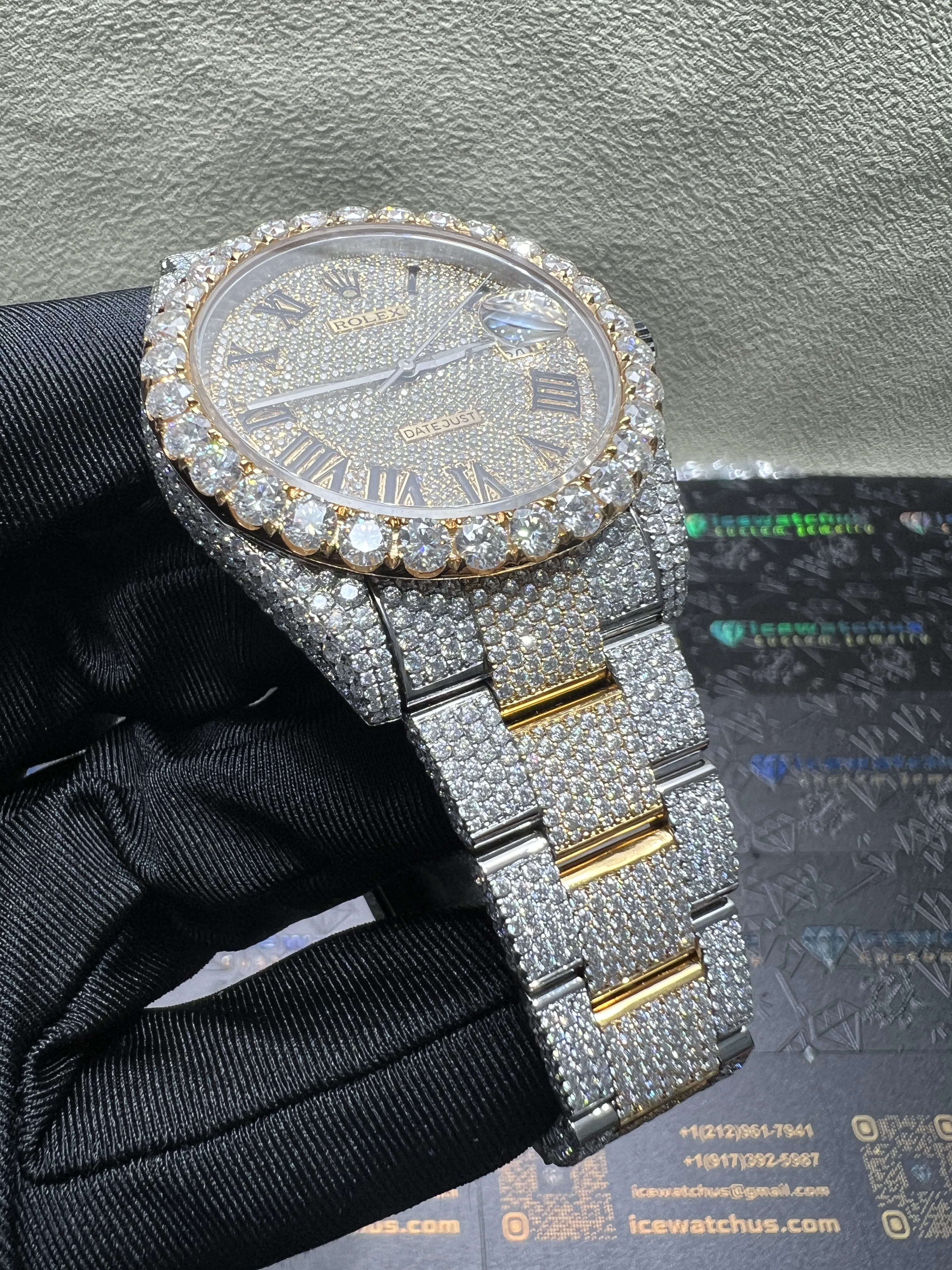 Datejust 41mm Icedout Two-Tone Watch D1147519284 — view 3