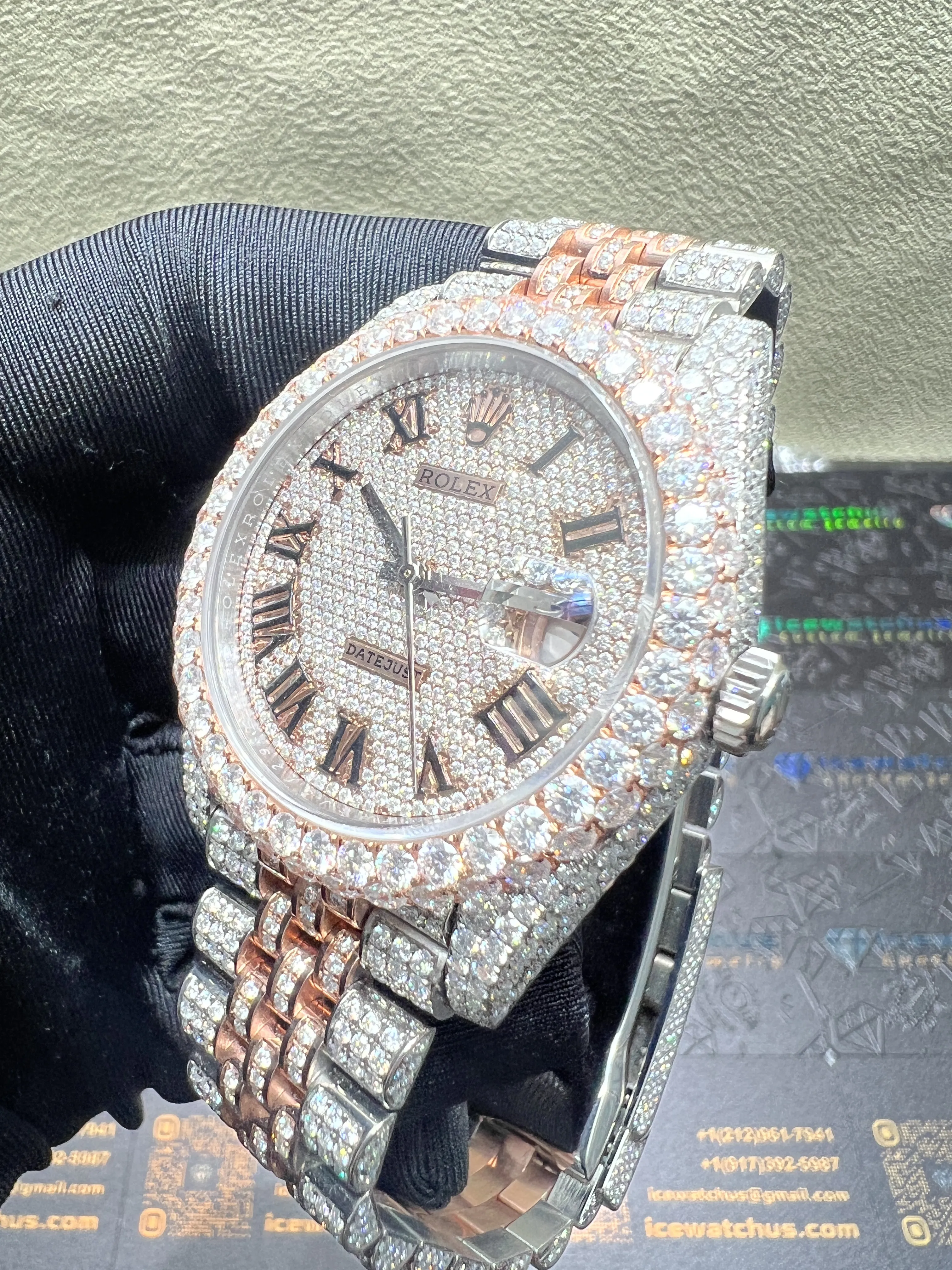 Datejust 41mm Icedout Two-Tone Watch D1147519280 — view 4