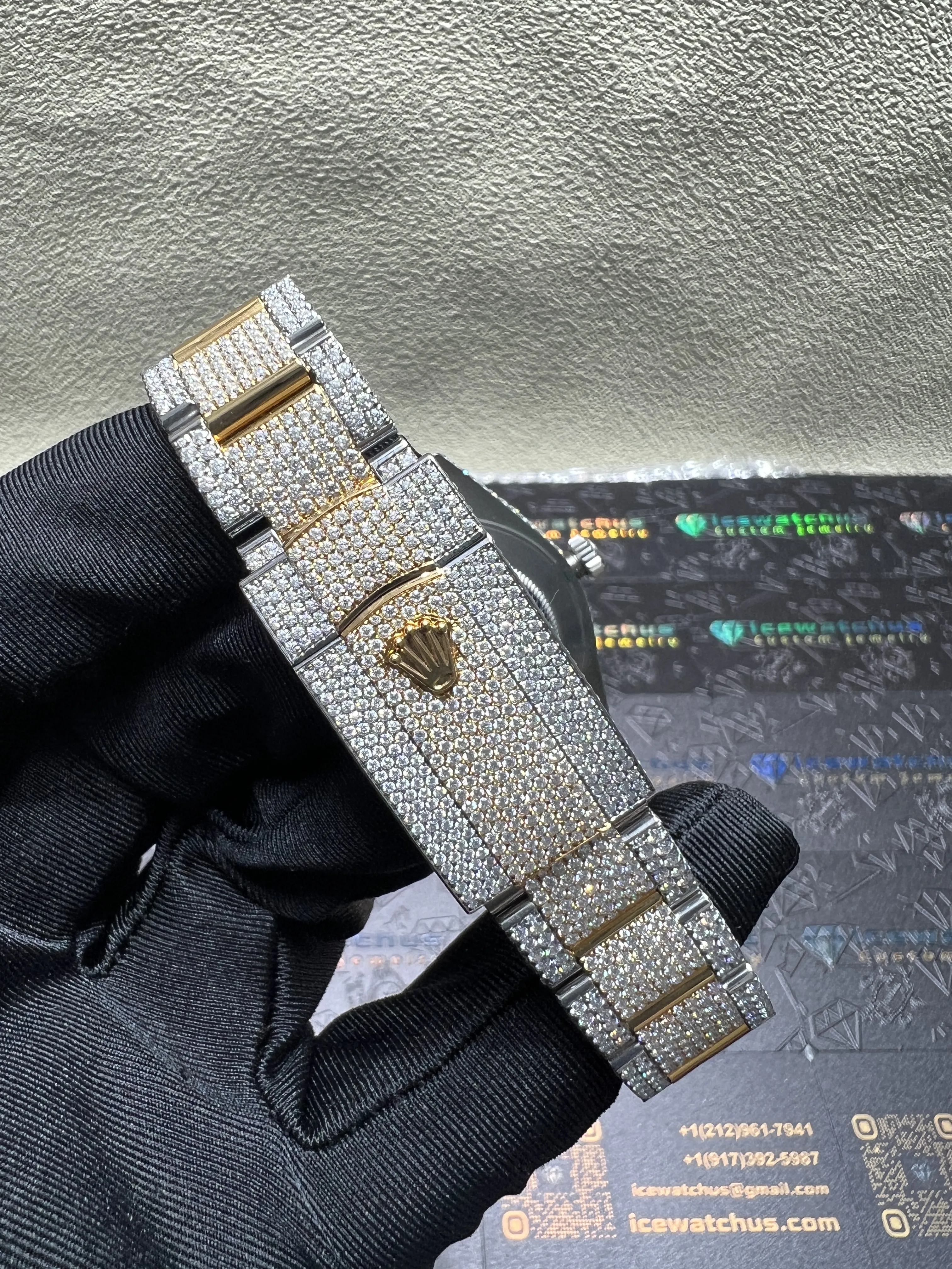Datejust 41mm Icedout Two-Tone Watch D1147519284 — view 8