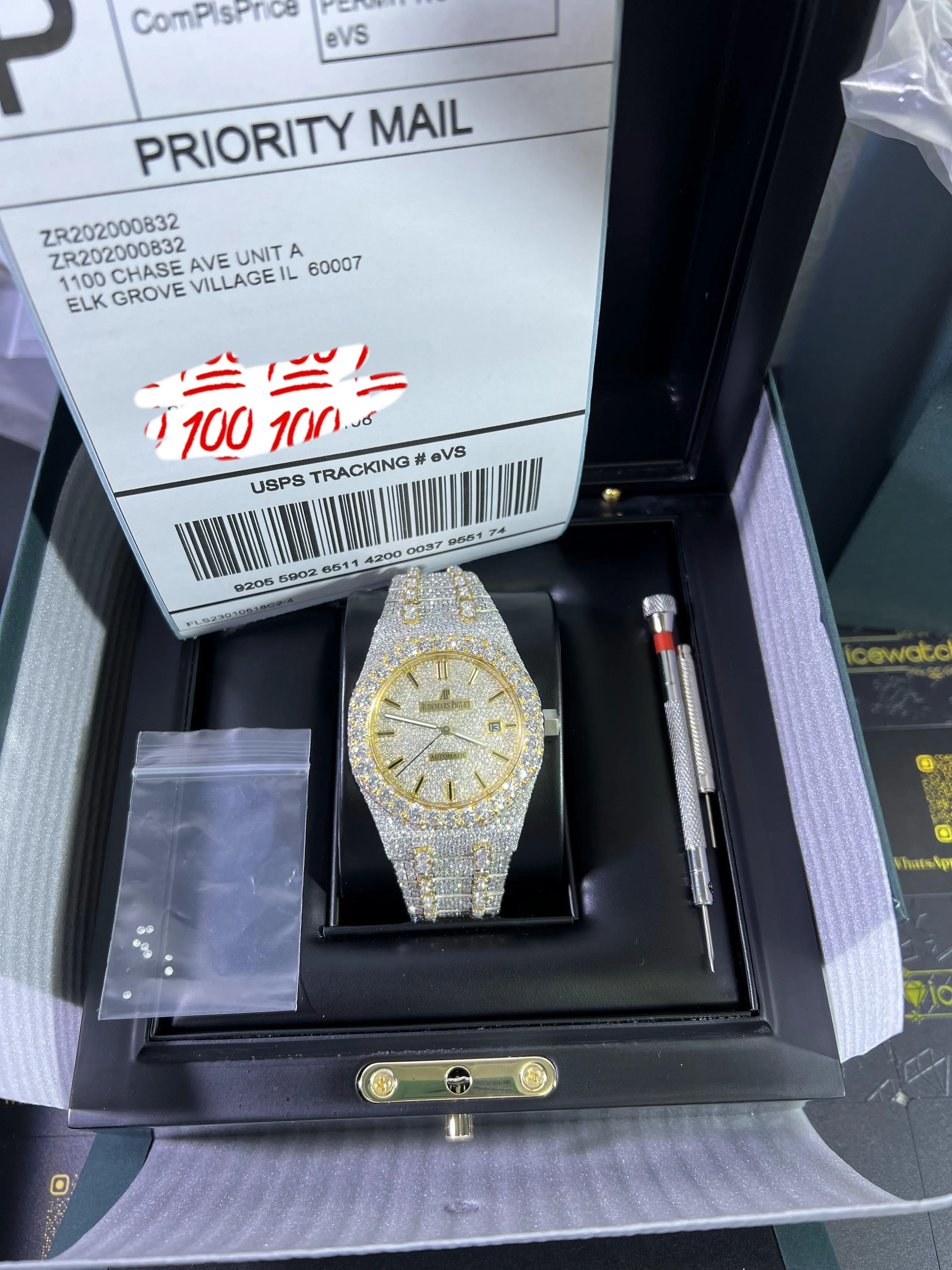 Royal Oak Pavé Dial Icedout Watch