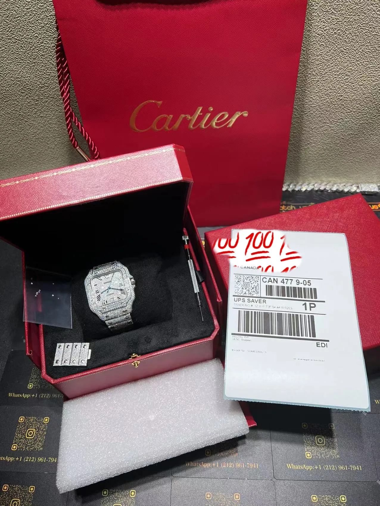 Santos de Cartier Icedout Watch