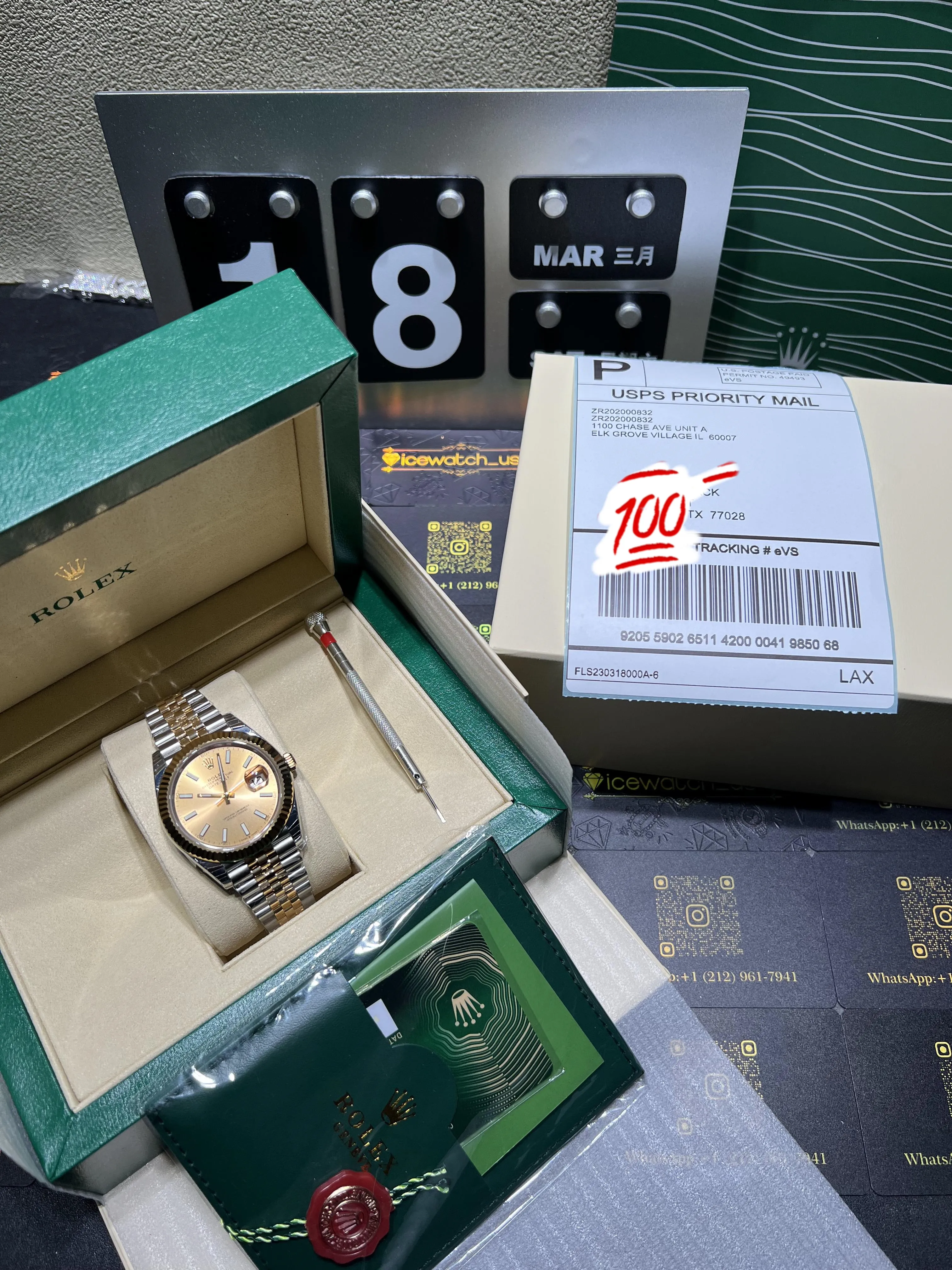 Datejust Two-Tone Fluted Bezel Watch