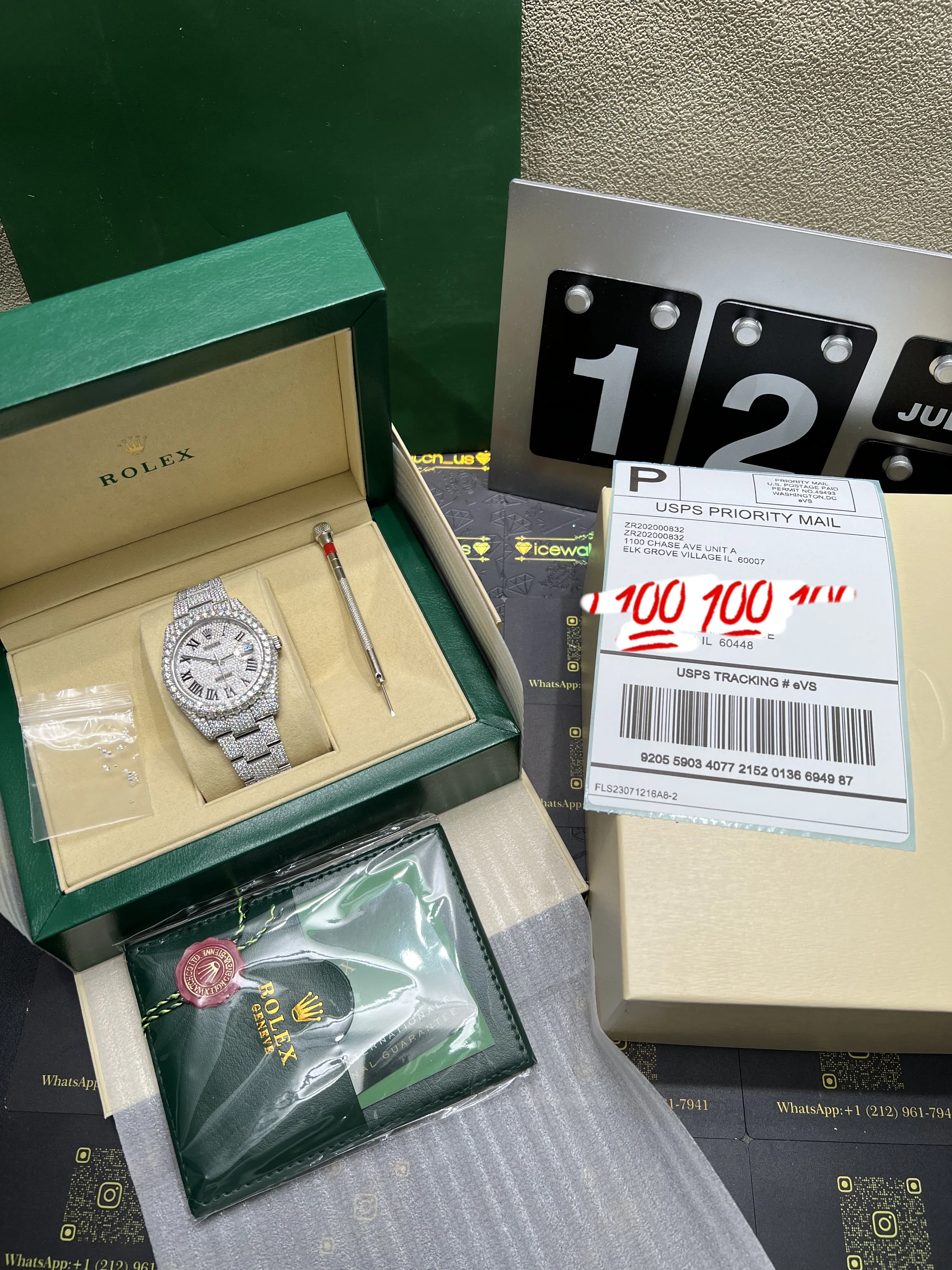 Datejust Pavé Diamond Icedout Watch