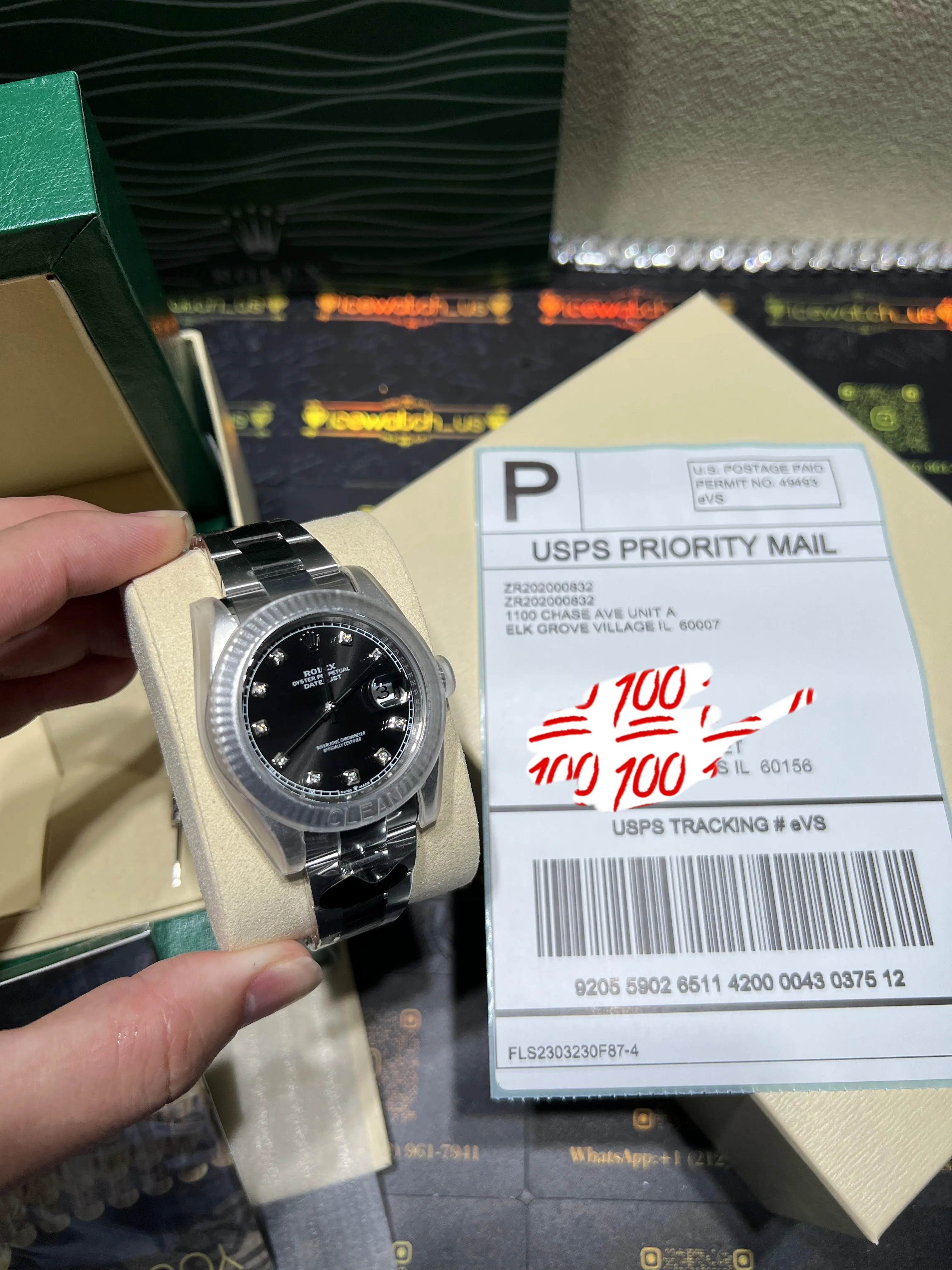 Datejust Oyster Perpetual Watch with Diamond Markers