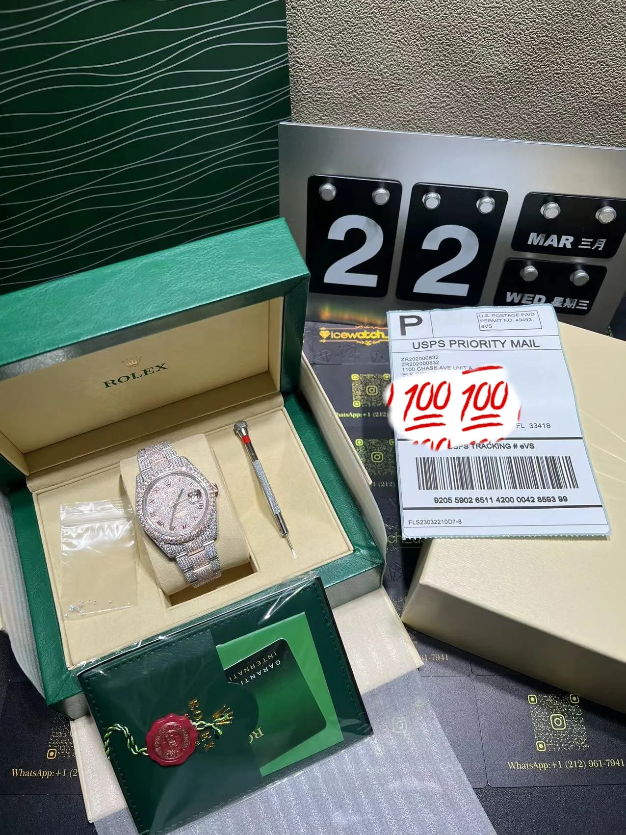 Datejust Pavé Dial Icedout Watch