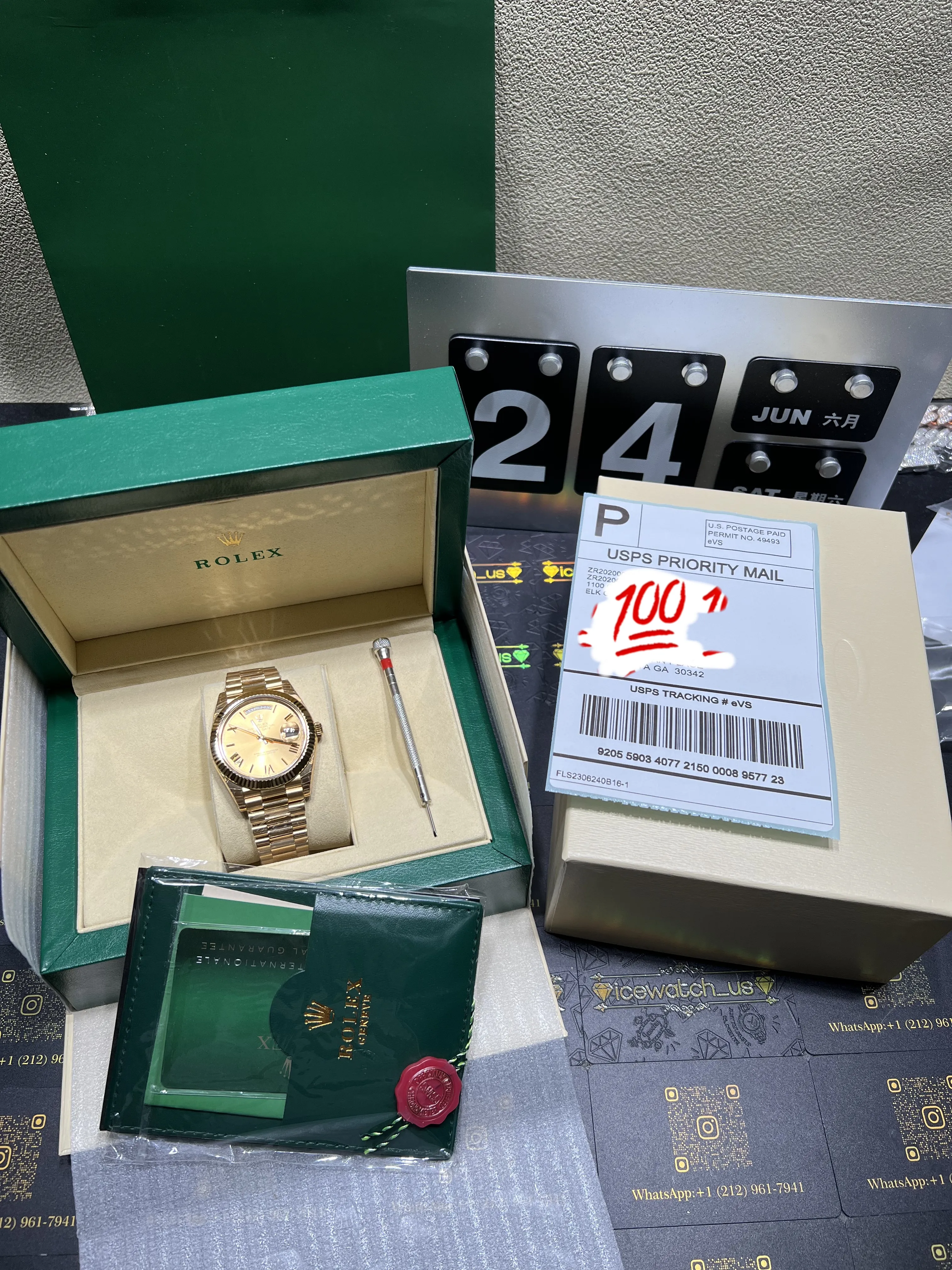 Day-Date 40 Gold Dial President Watch