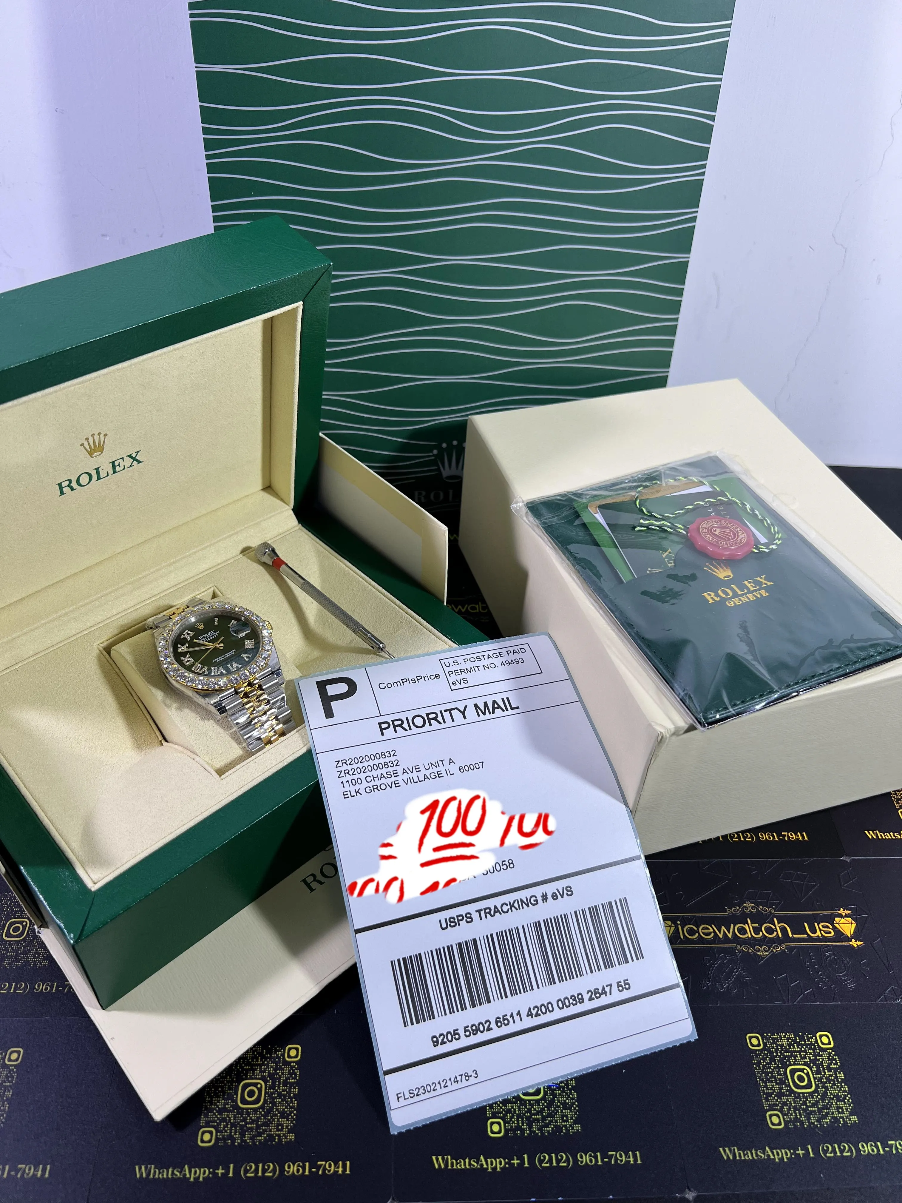 Datejust Two-Tone Watch with Diamond Bezel