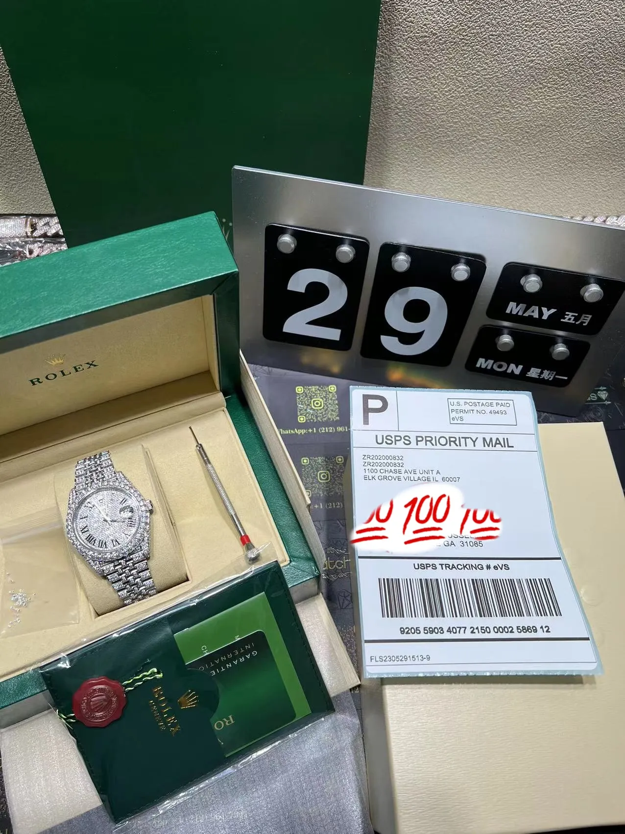 Datejust Pavé Dial Icedout Watch