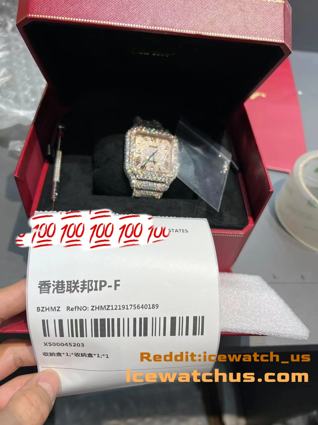 Santos de Cartier Icedout Pavé Watch