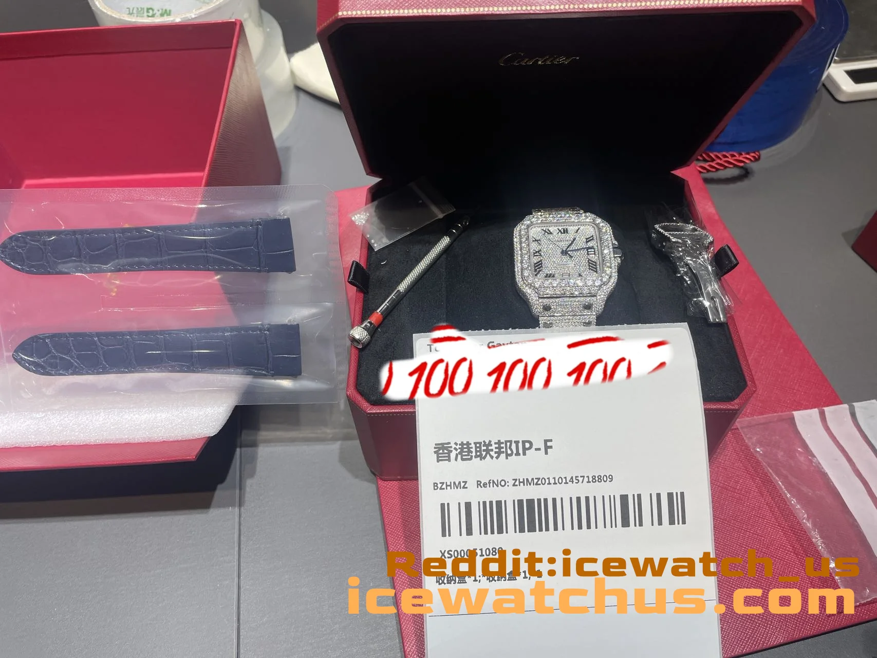 Santos de Cartier Icedout Pavé Watch