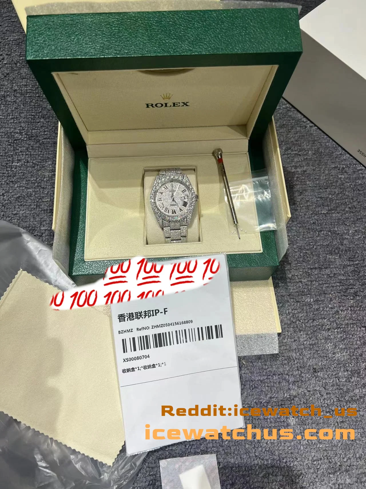 Datejust Pavé Dial Icedout Watch