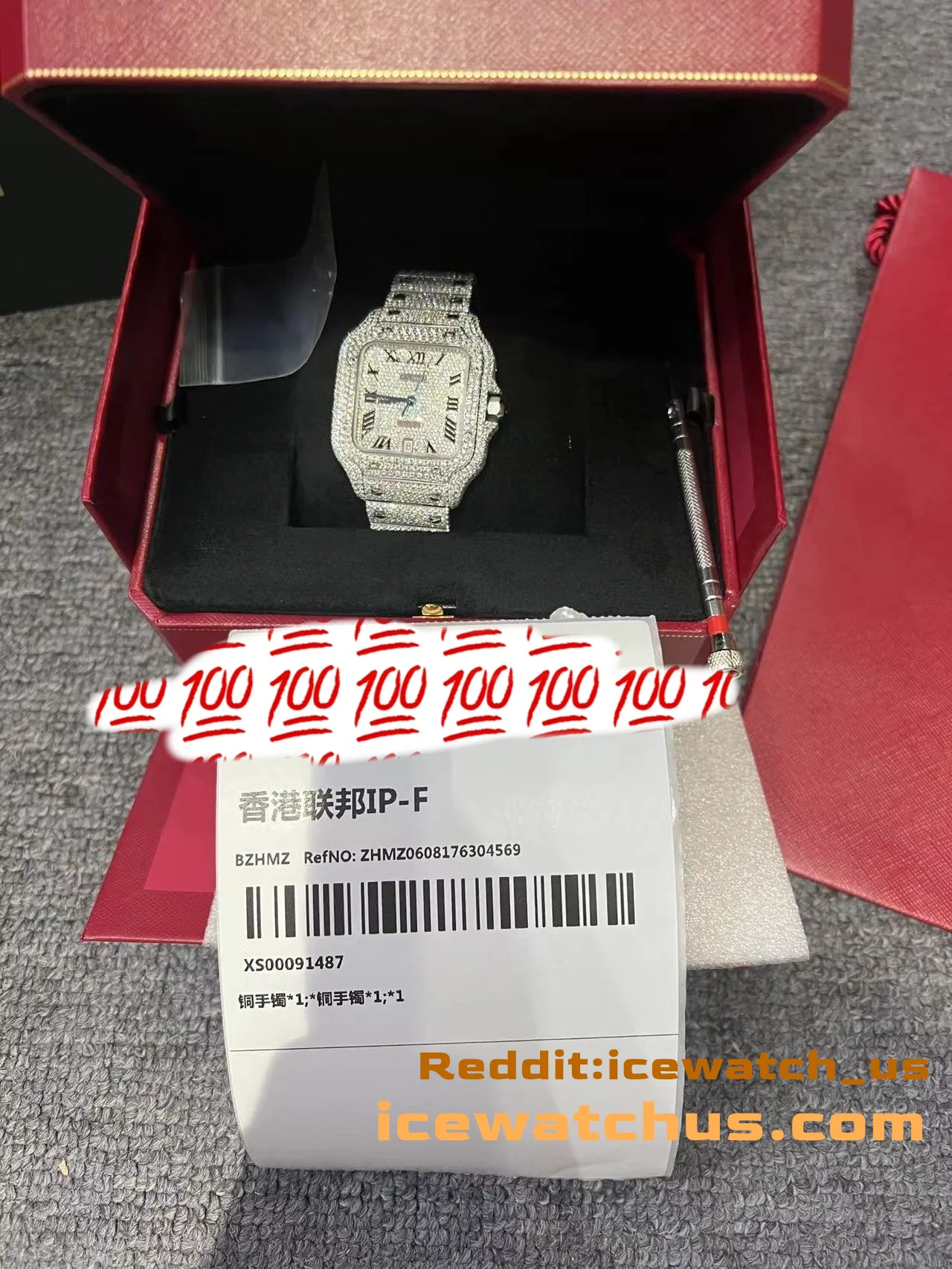 Santos de Cartier Icedout Pavé Watch