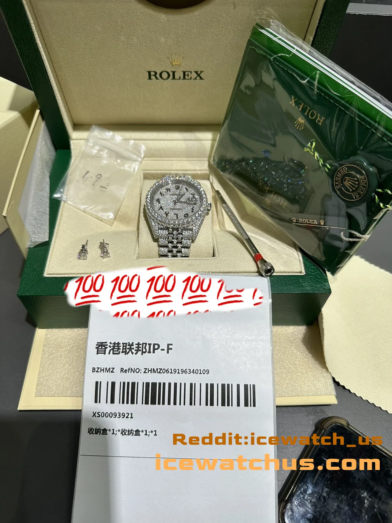 Datejust Pavé Dial Icedout Watch