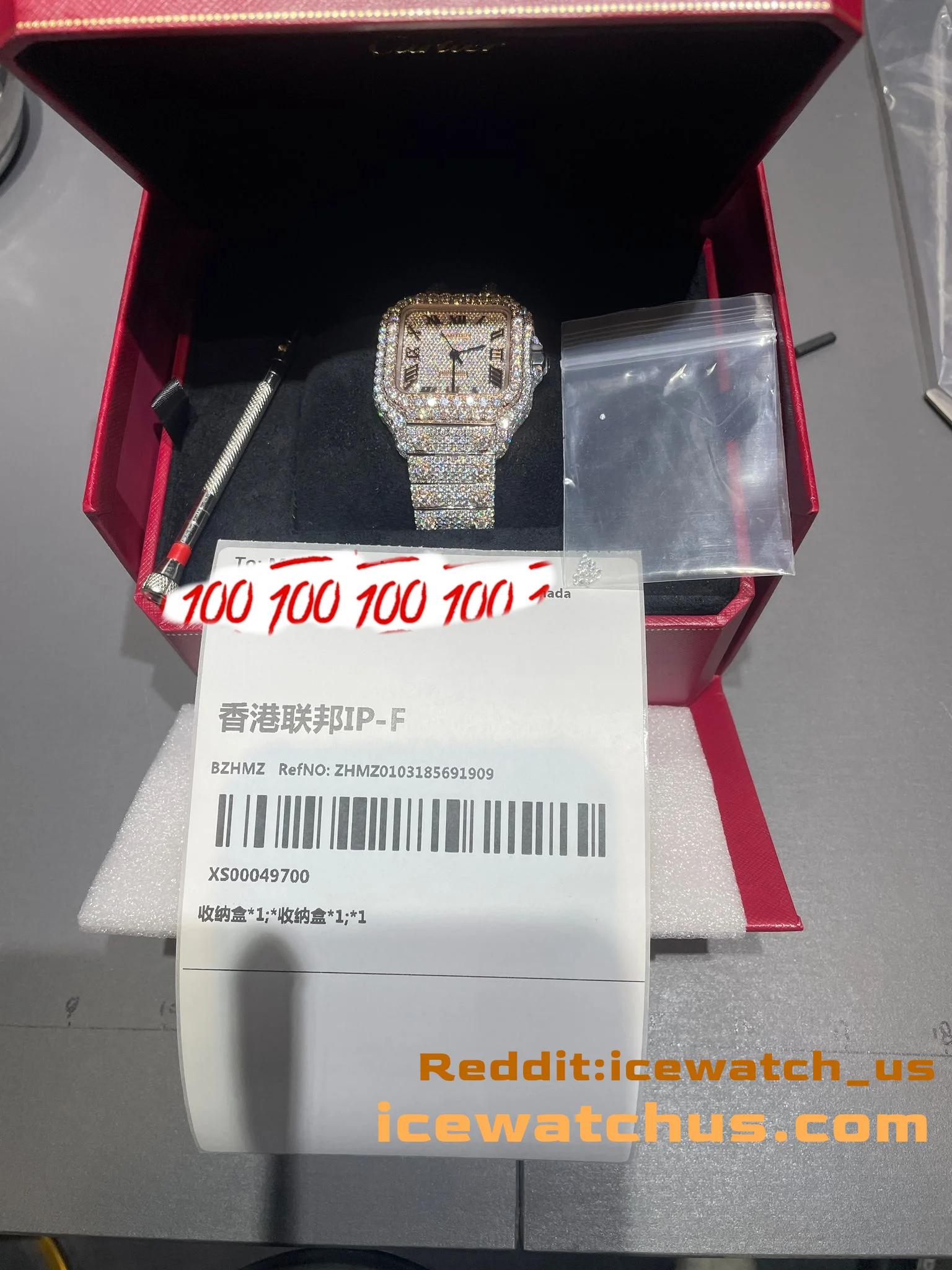 Santos de Cartier Icedout Pavé Watch