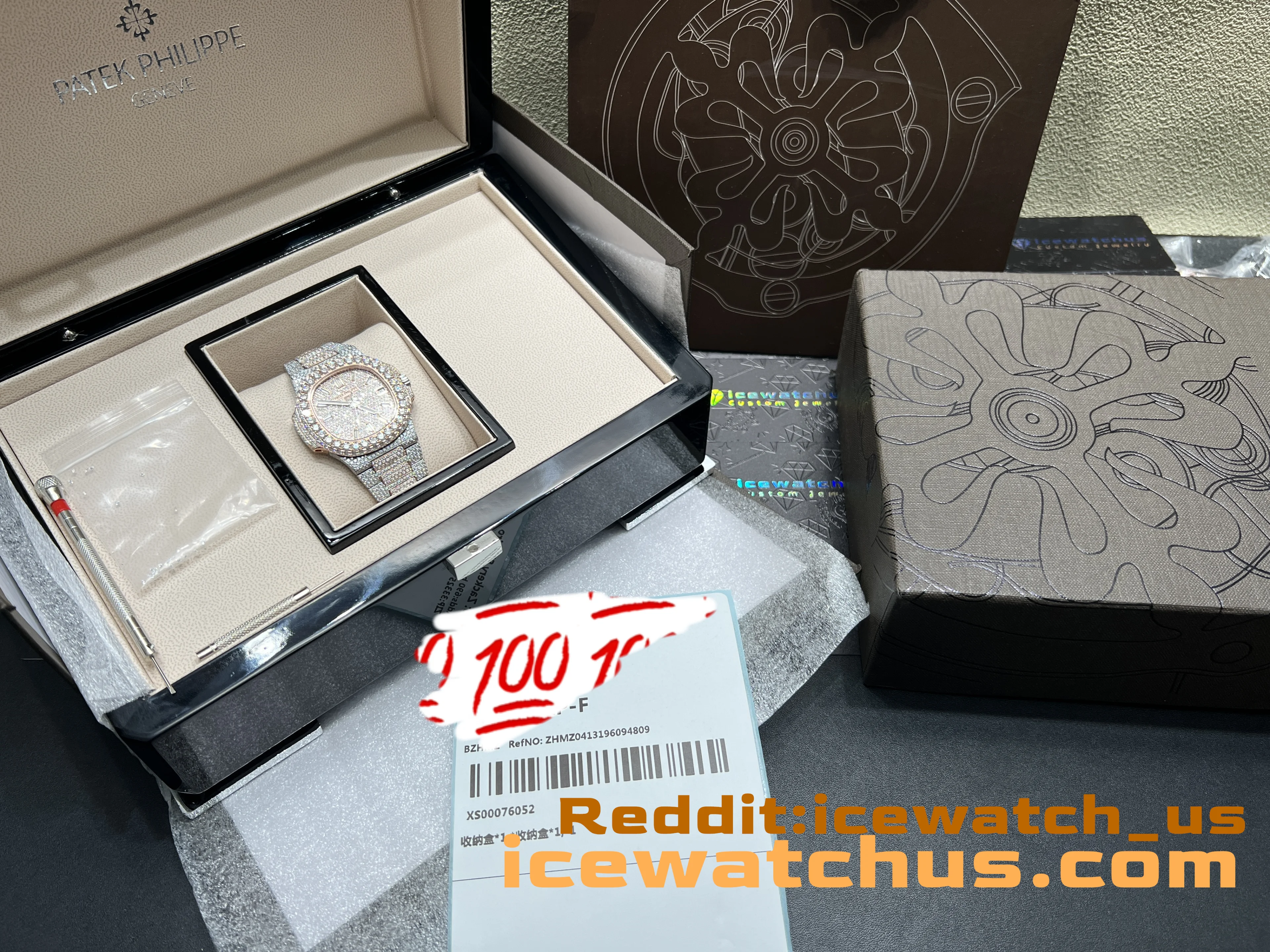 Nautilus Full Pavé Icedout Watch