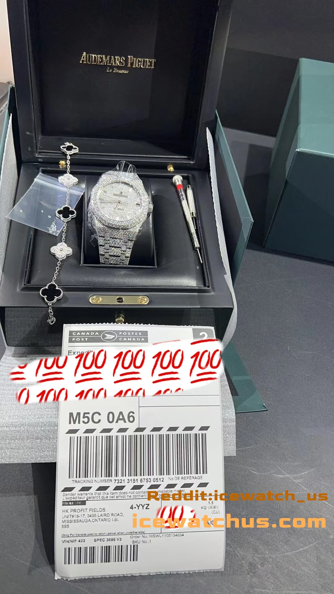 Royal Oak Pavé Dial Icedout Watch