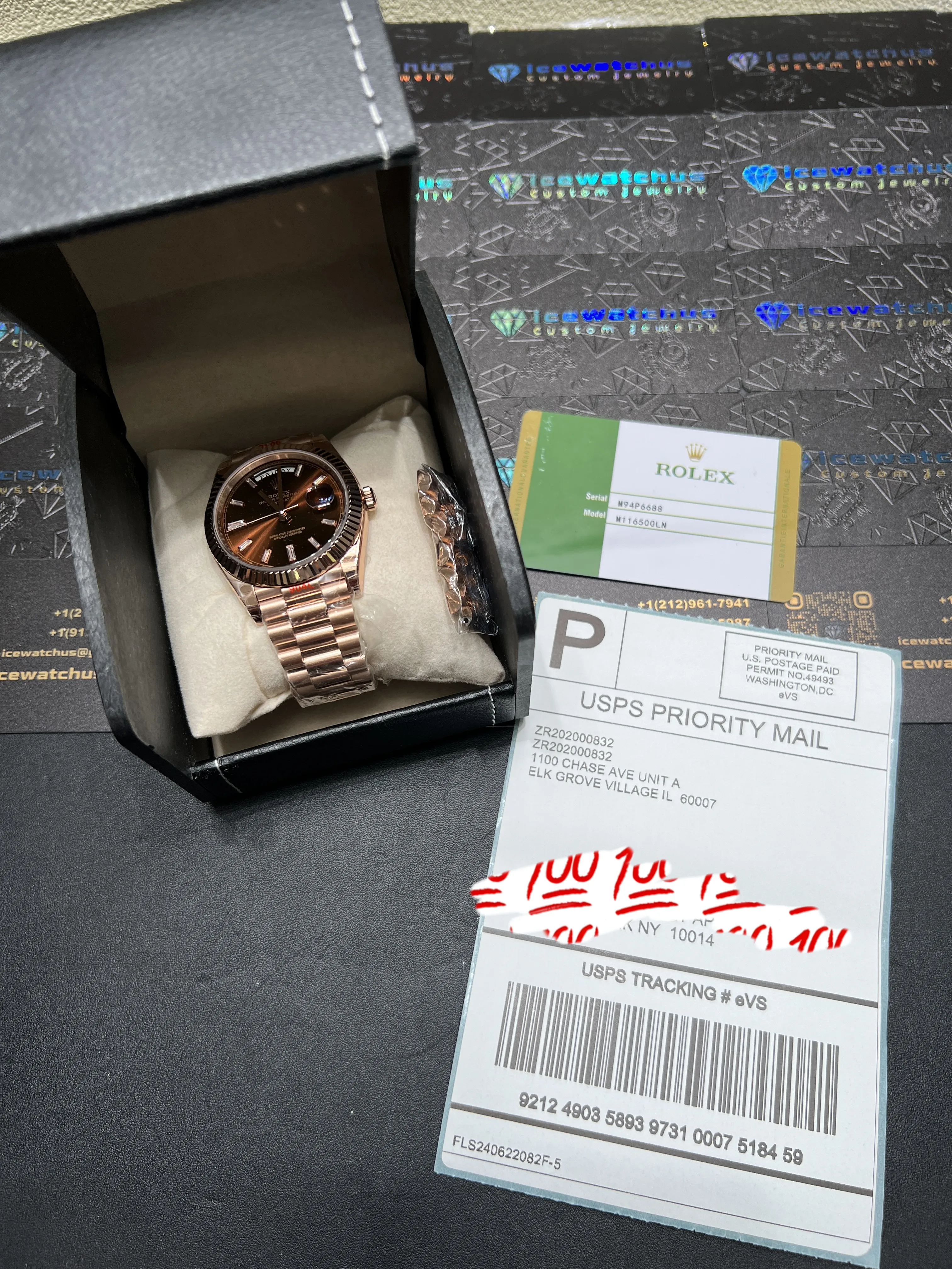 Day-Date Rose Gold Watch with Fluted Bezel
