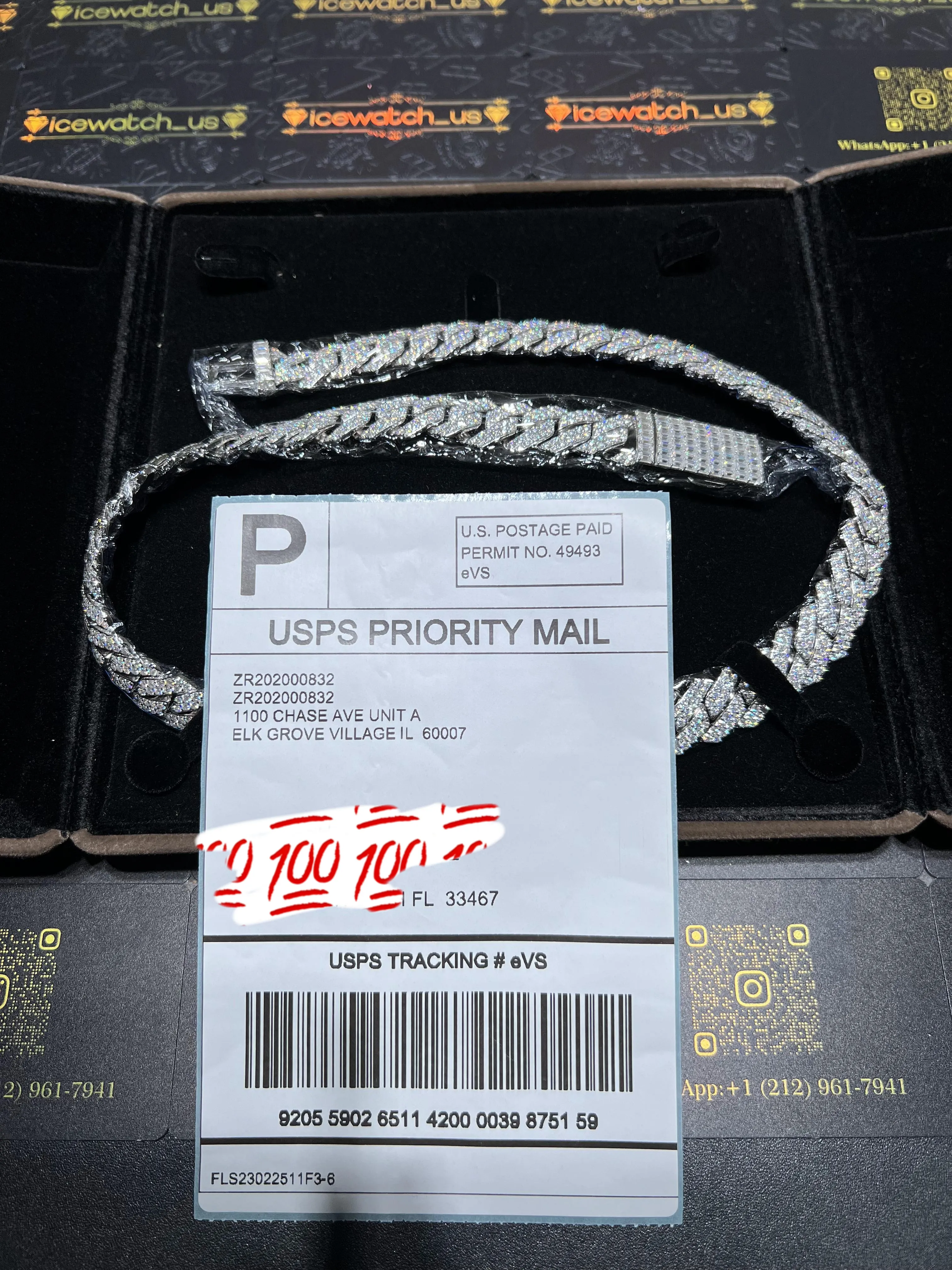 Iced-Out Cuban Link Chain Necklace