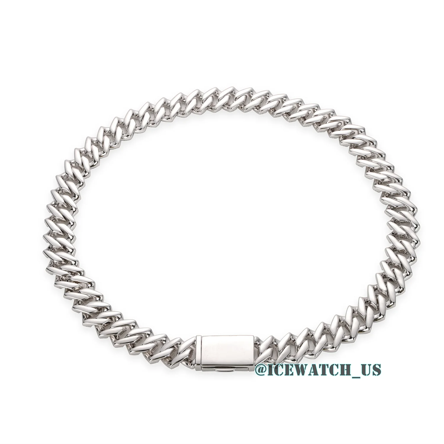 0056 925 Slive Moissanite Cuban Chains white 16mm 20in D1485019293 — view 5