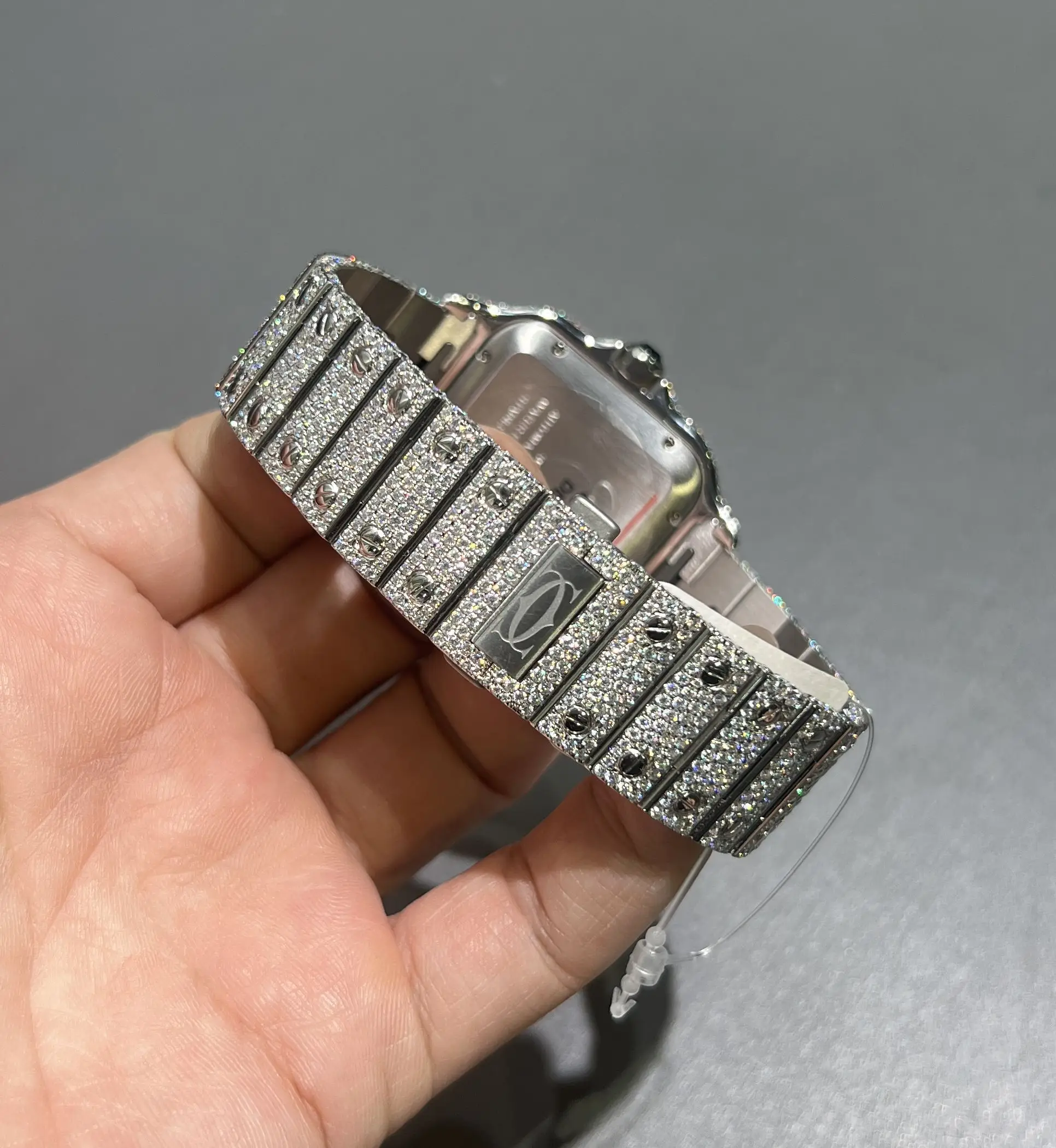 Santos Pavé Diamond Icedout Watch D1147519307 — view 7