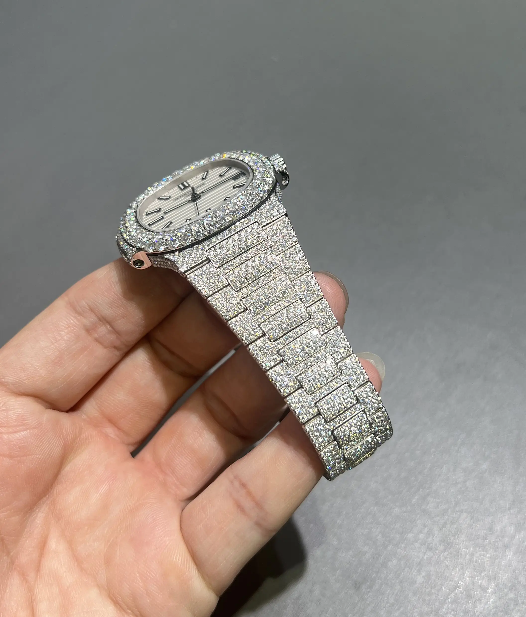 Nautilus 5711 Icedout Watch with White Dial D1080019306 — view 9