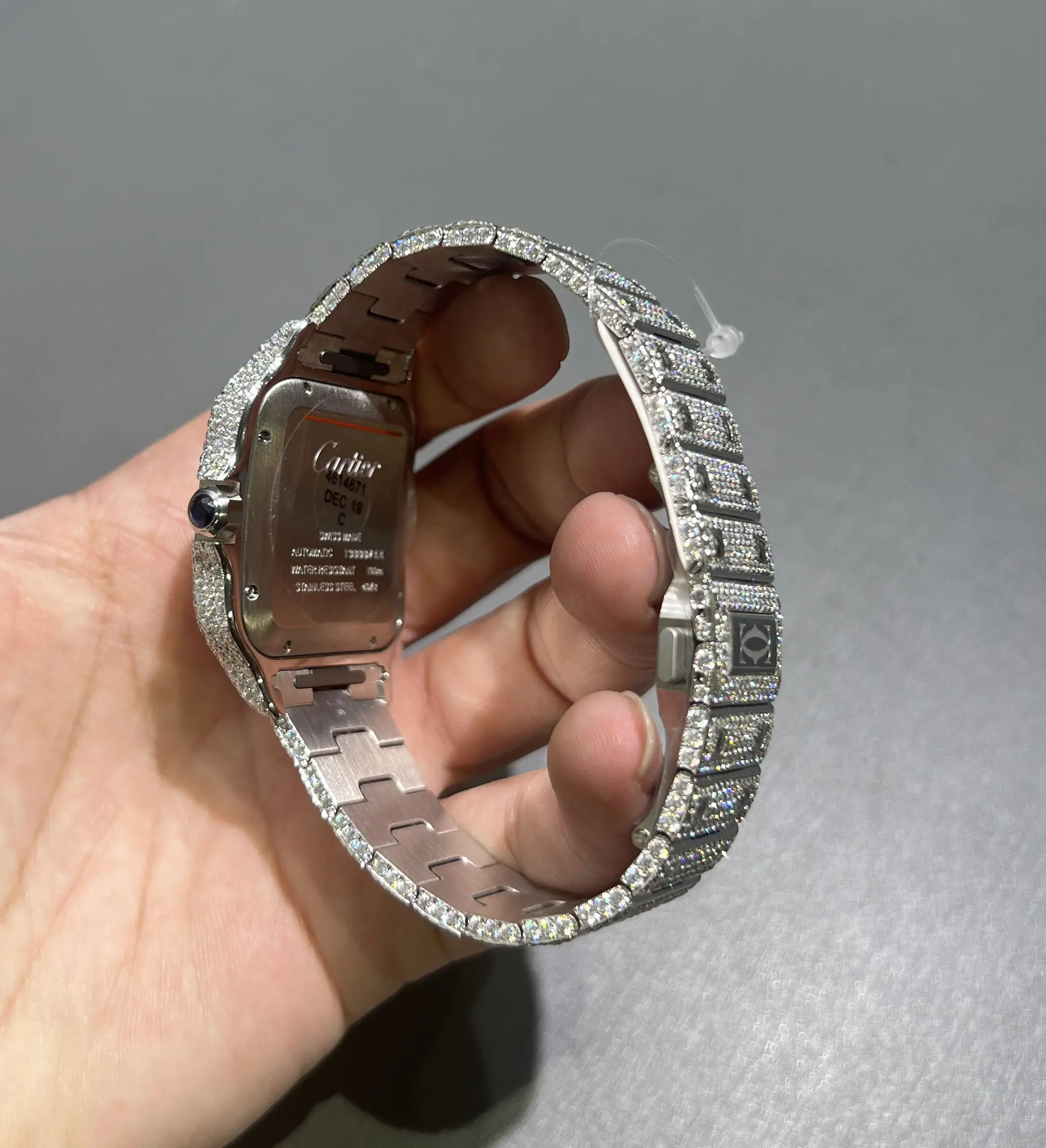Santos Pavé Diamond Icedout Watch D1147519307 — view 6