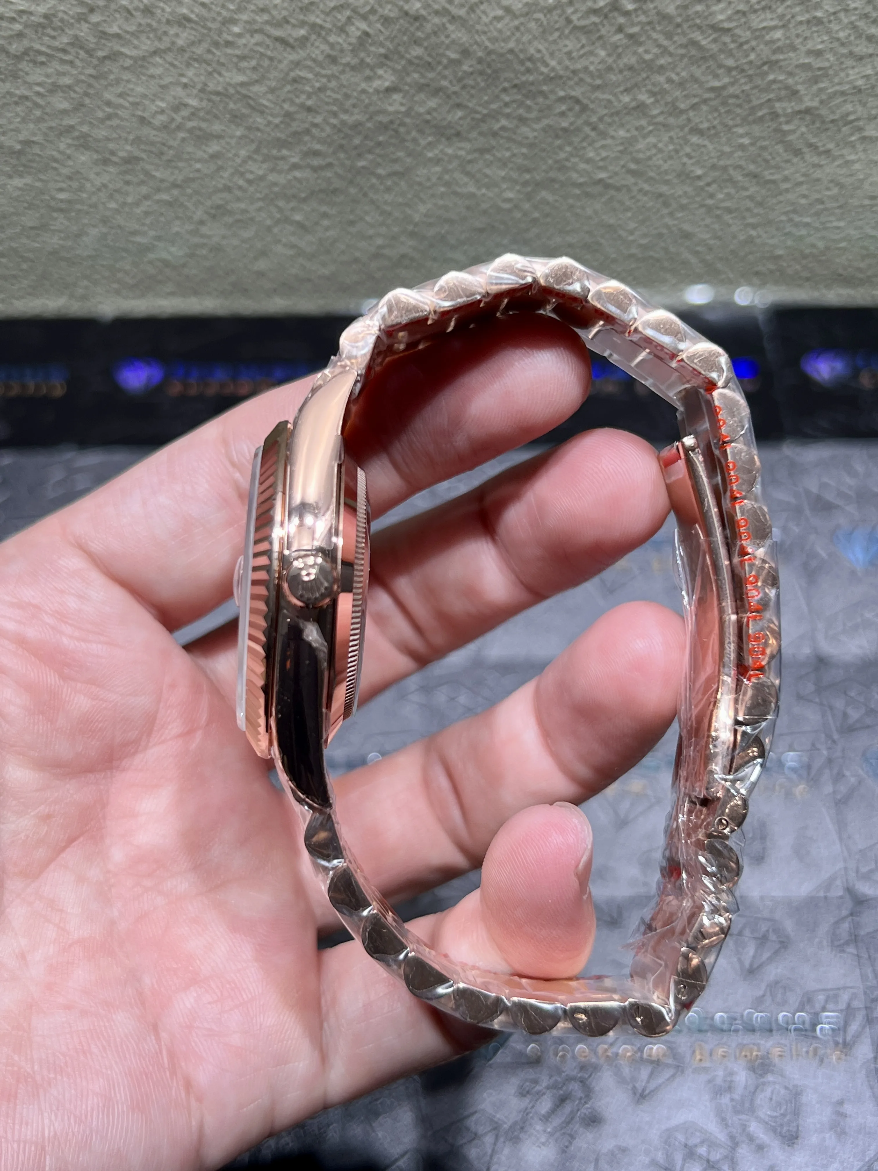 Day-Date 40mm Rose Gold Watch with Brown Dial D417219319 — view 9