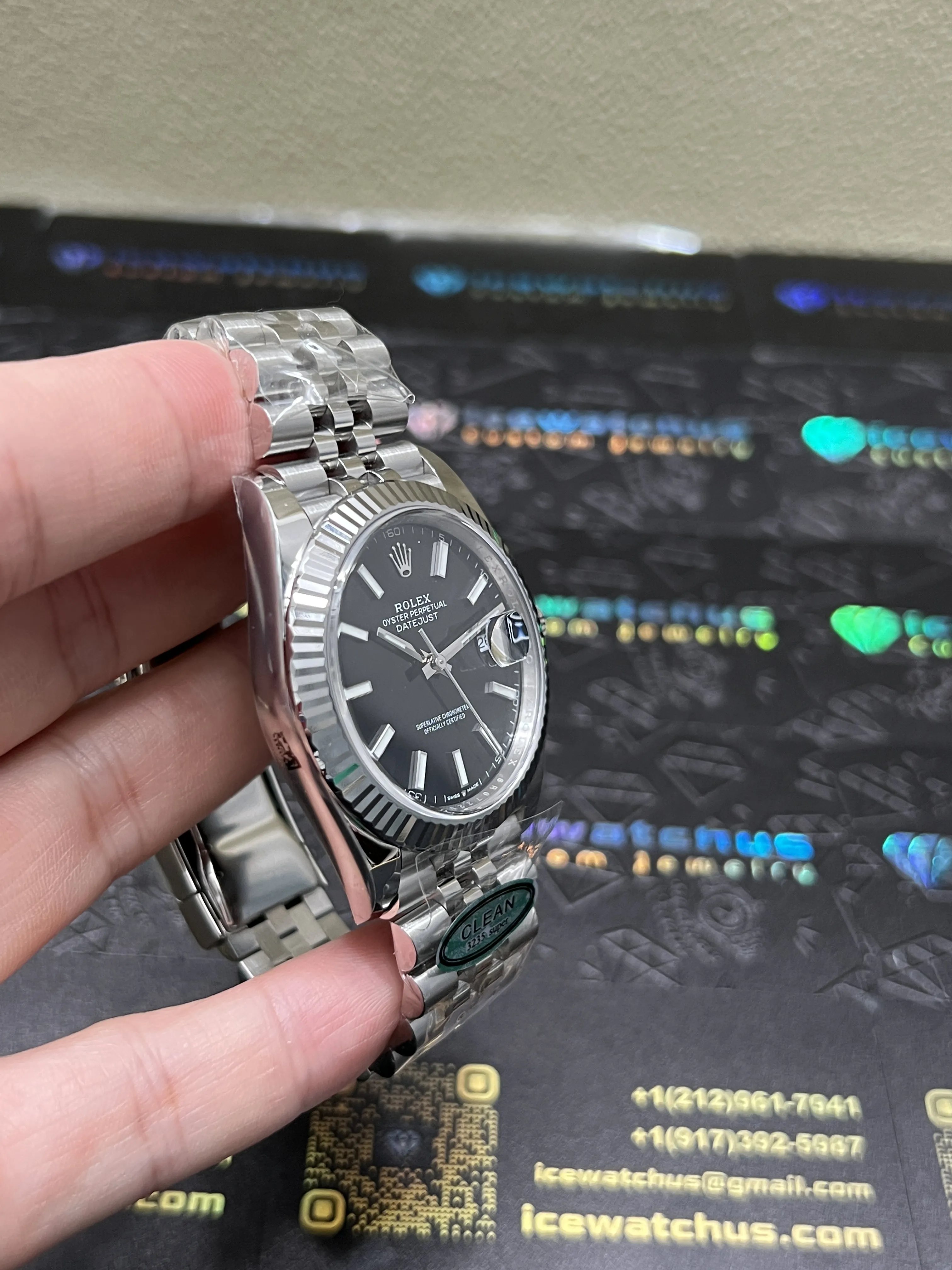 Datejust 41mm Black Dial Jubilee Watch D430719321 — view 3