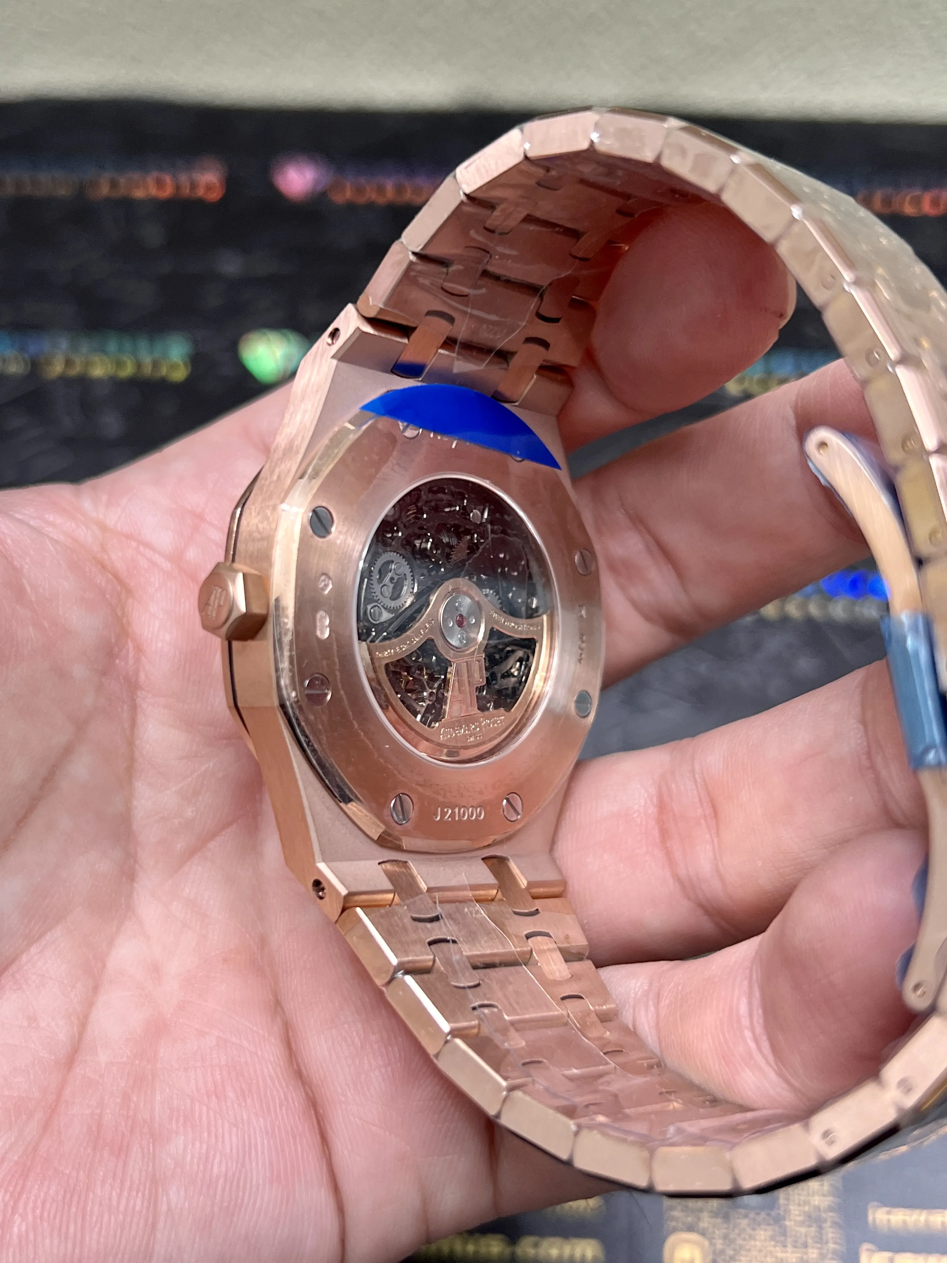 Royal Oak Skeleton Dial Rose Gold Watch D444219325 — view 7