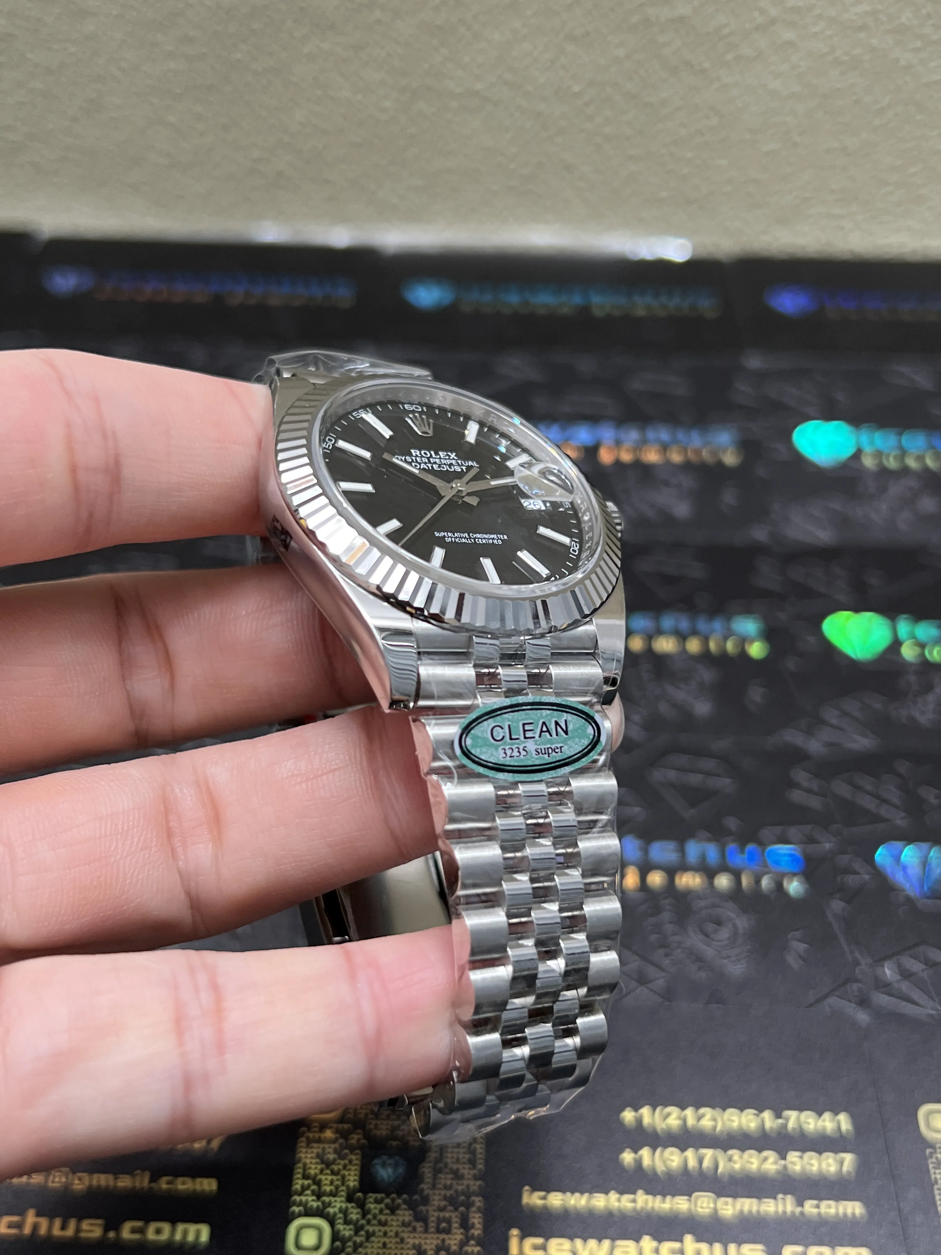 Datejust 41mm Black Dial Jubilee Watch D430719321 — view 5