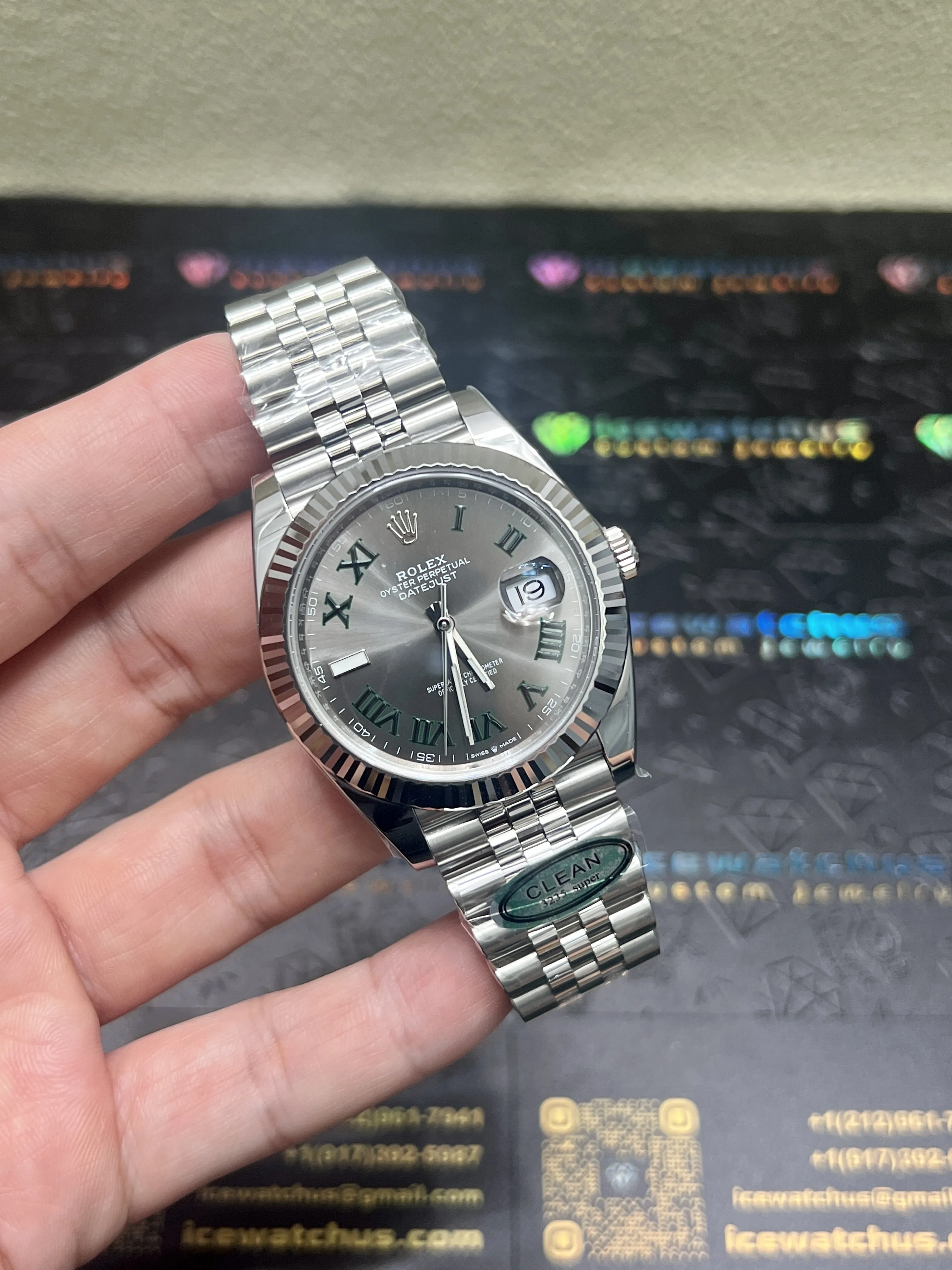 Rolex Datejust 41 Wimbledon Dial Watch D430719322 — view 2